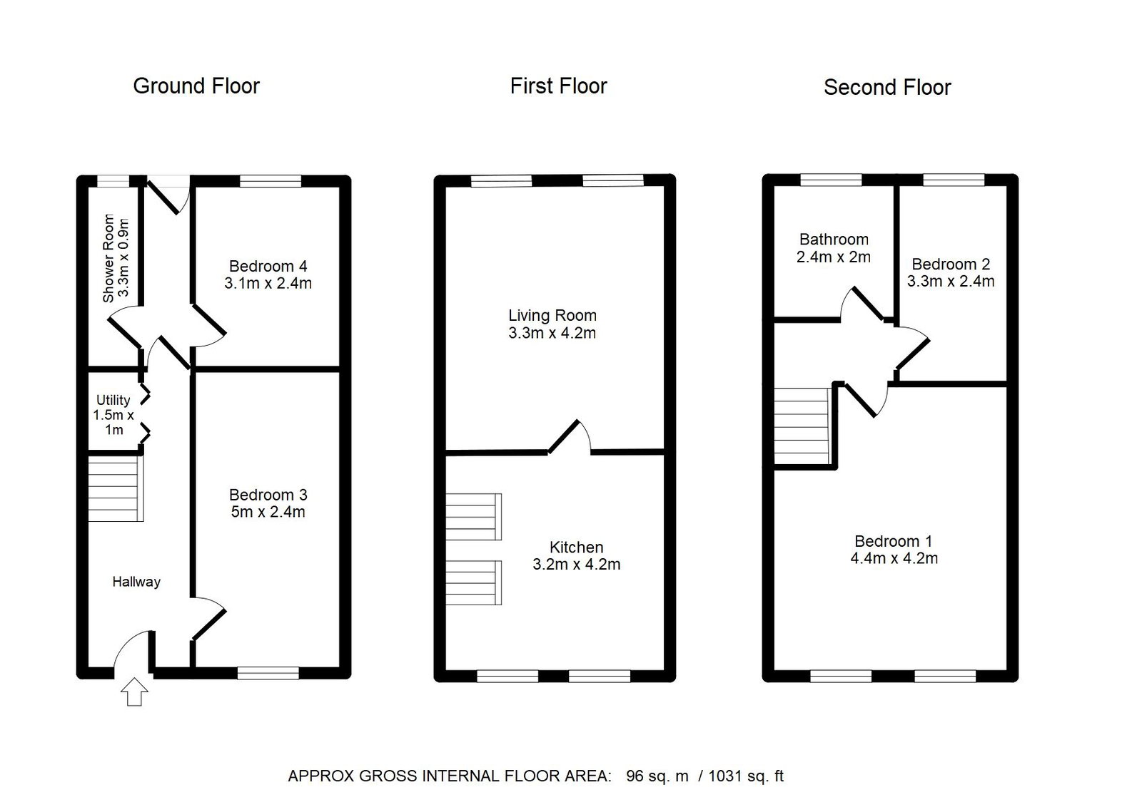 8, Linden Crescent, Bury floorplan
