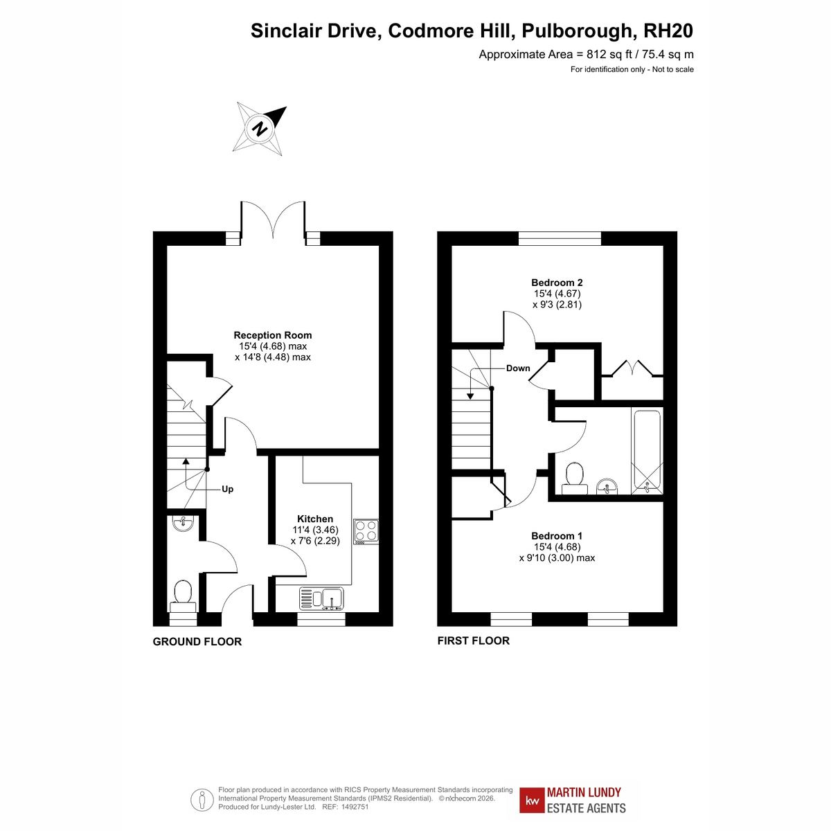73, Sinclair Drive, Pulborough floorplan