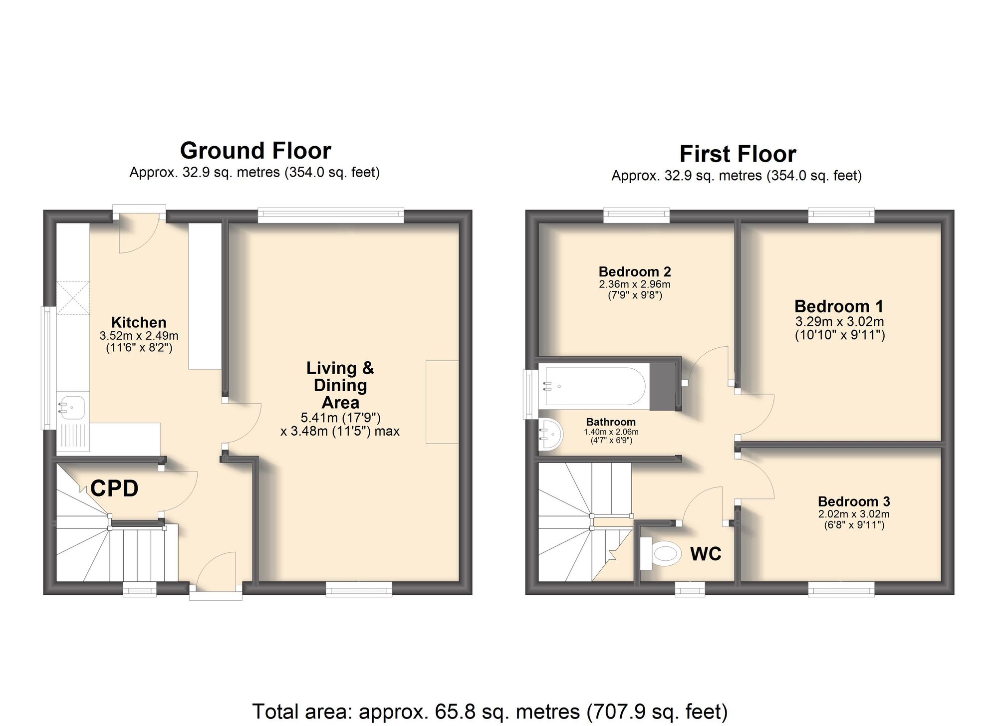16 Wybourn Terrace, Sheffield floorplan