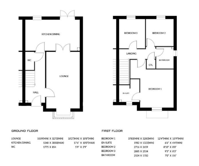 Plot 181, The Serpentine, Langton Rise, Horncastle LN9, 3 bedroom semi
