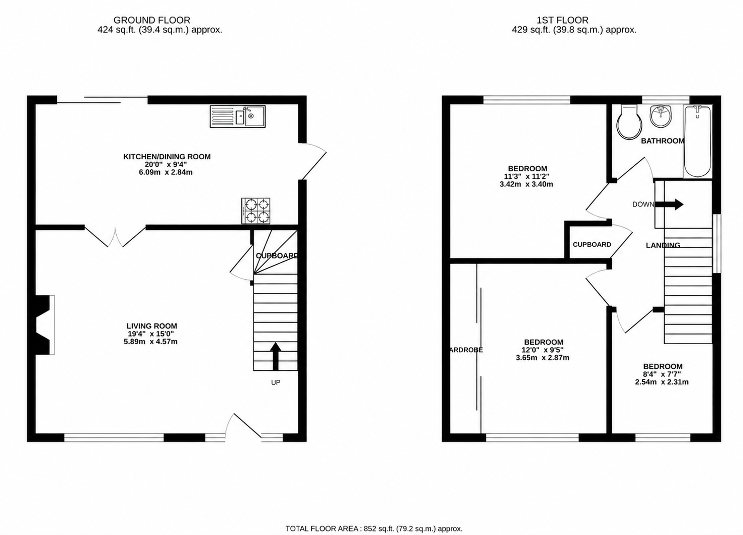 16, Studland Park, Westbury floorplan