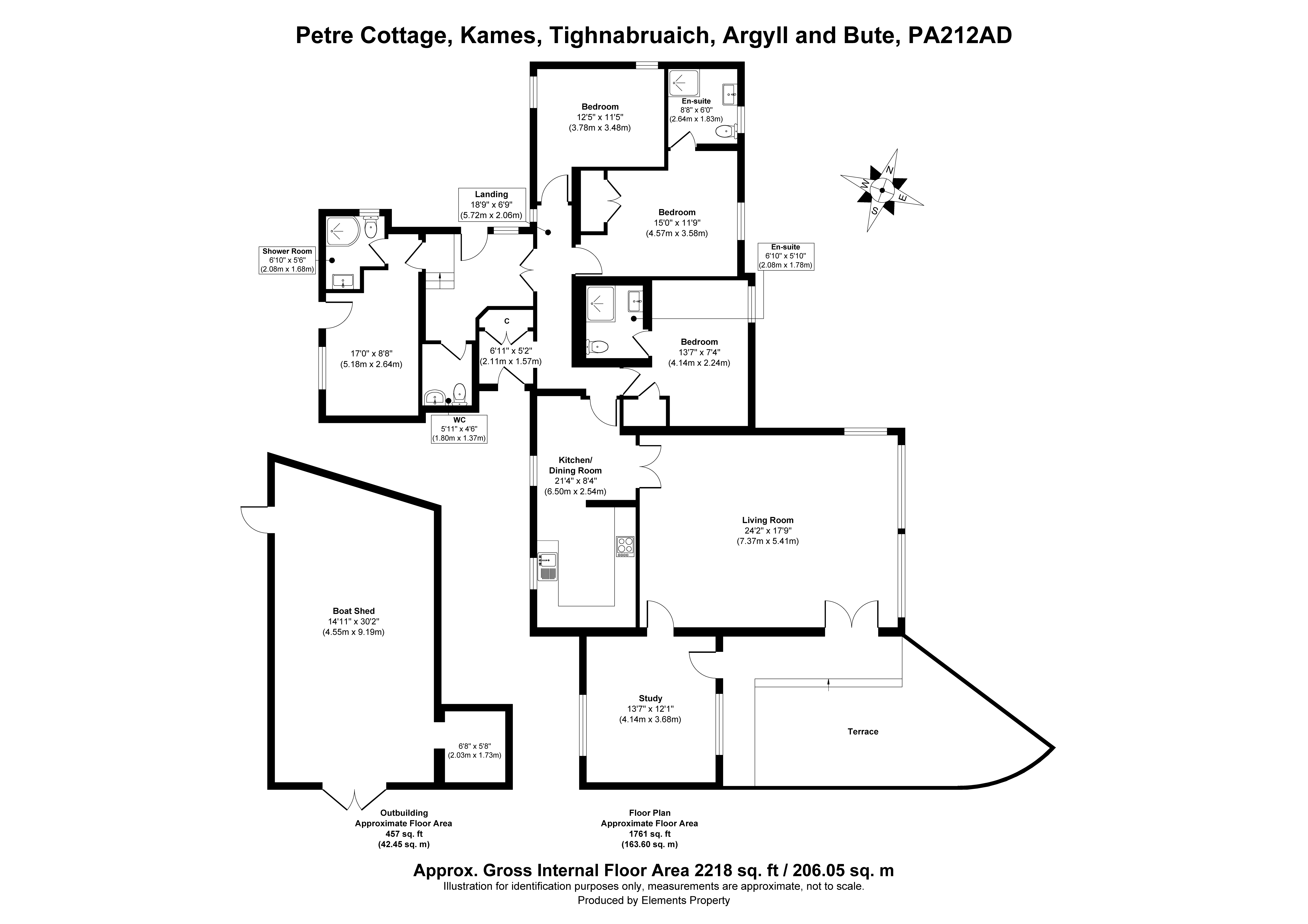 Petre Cottage,,, Kames, Argyll and Bute floorplan
