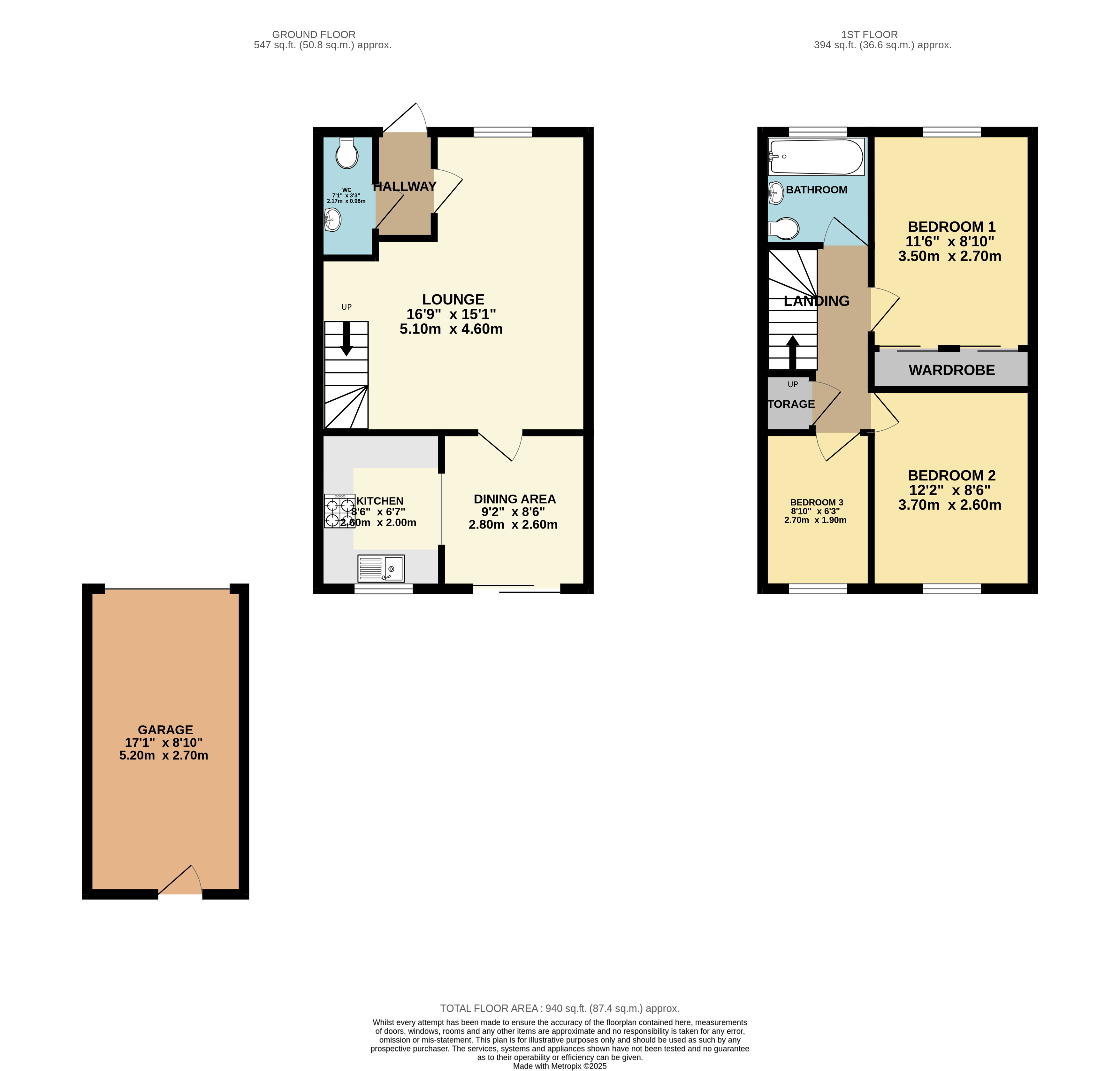 45, Nightingale Close, Stowmarket floorplan