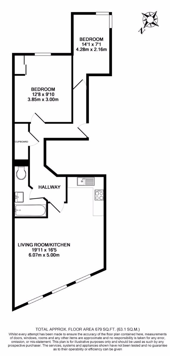 2 Bedrooms Flat to rent in Finchley Road, London NW3