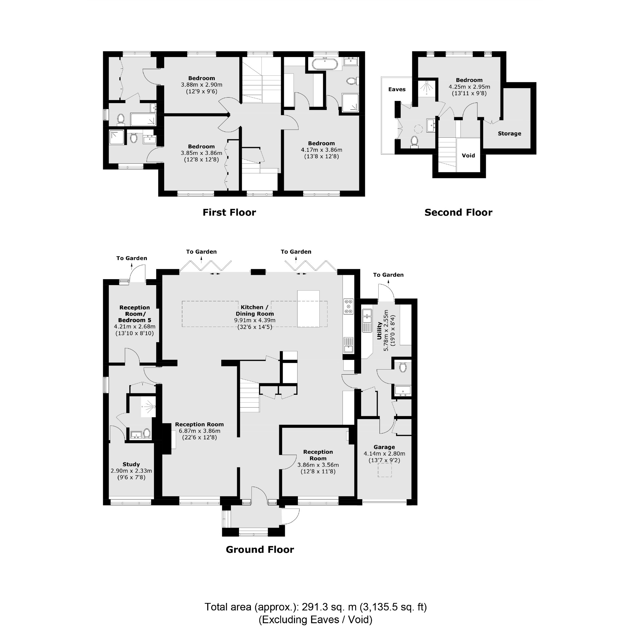 159, Gibsons Hill, London floorplan