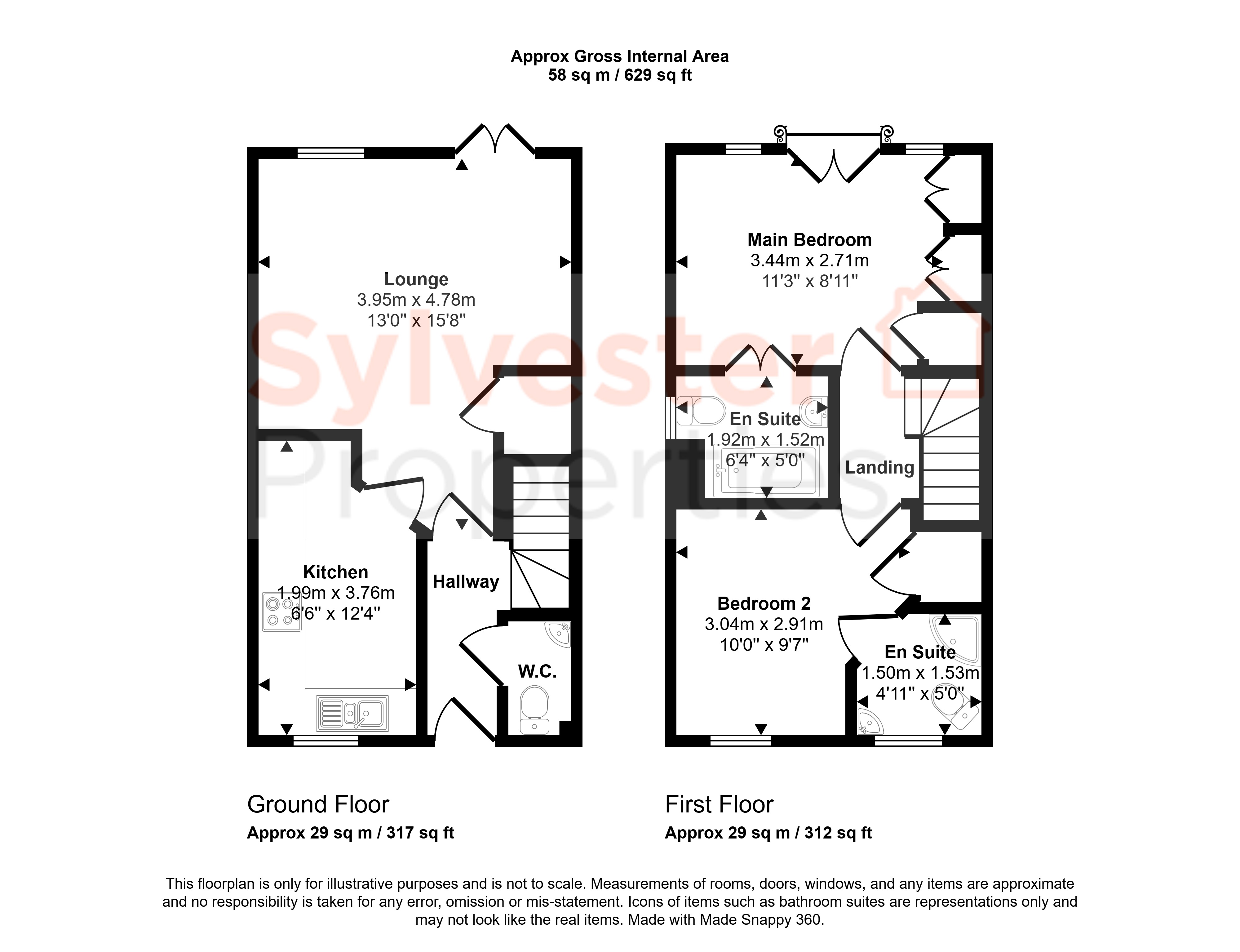 18, Redmire Drive, Consett floorplan