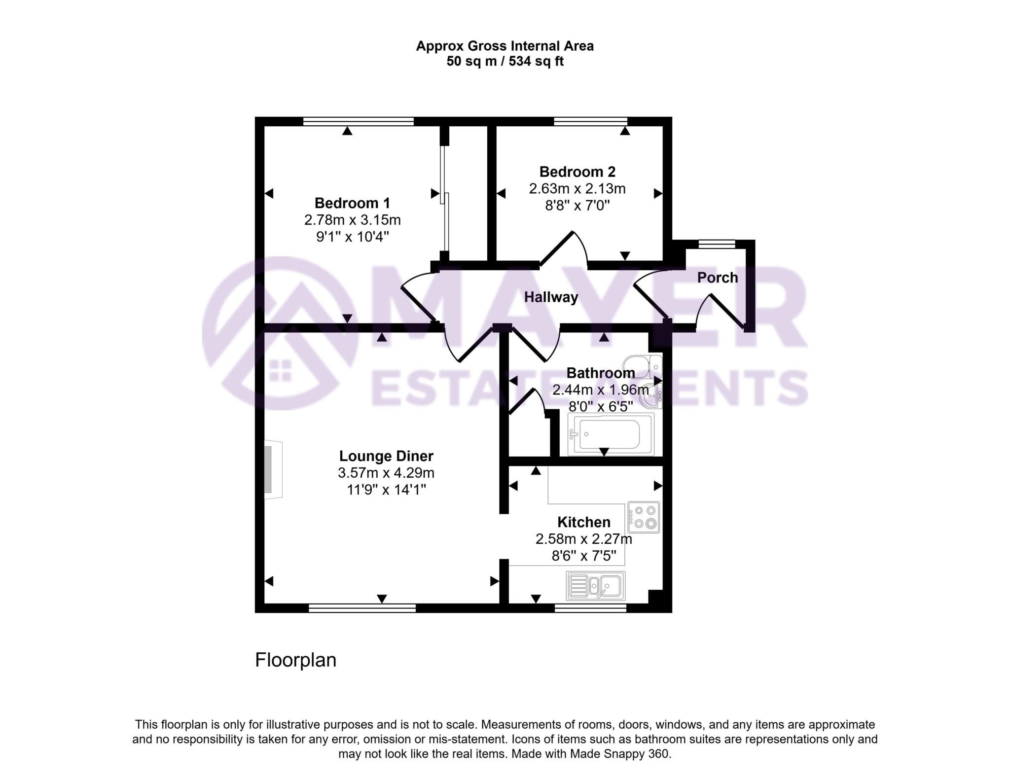 14b, Crabtree Close, Plymouth floorplan