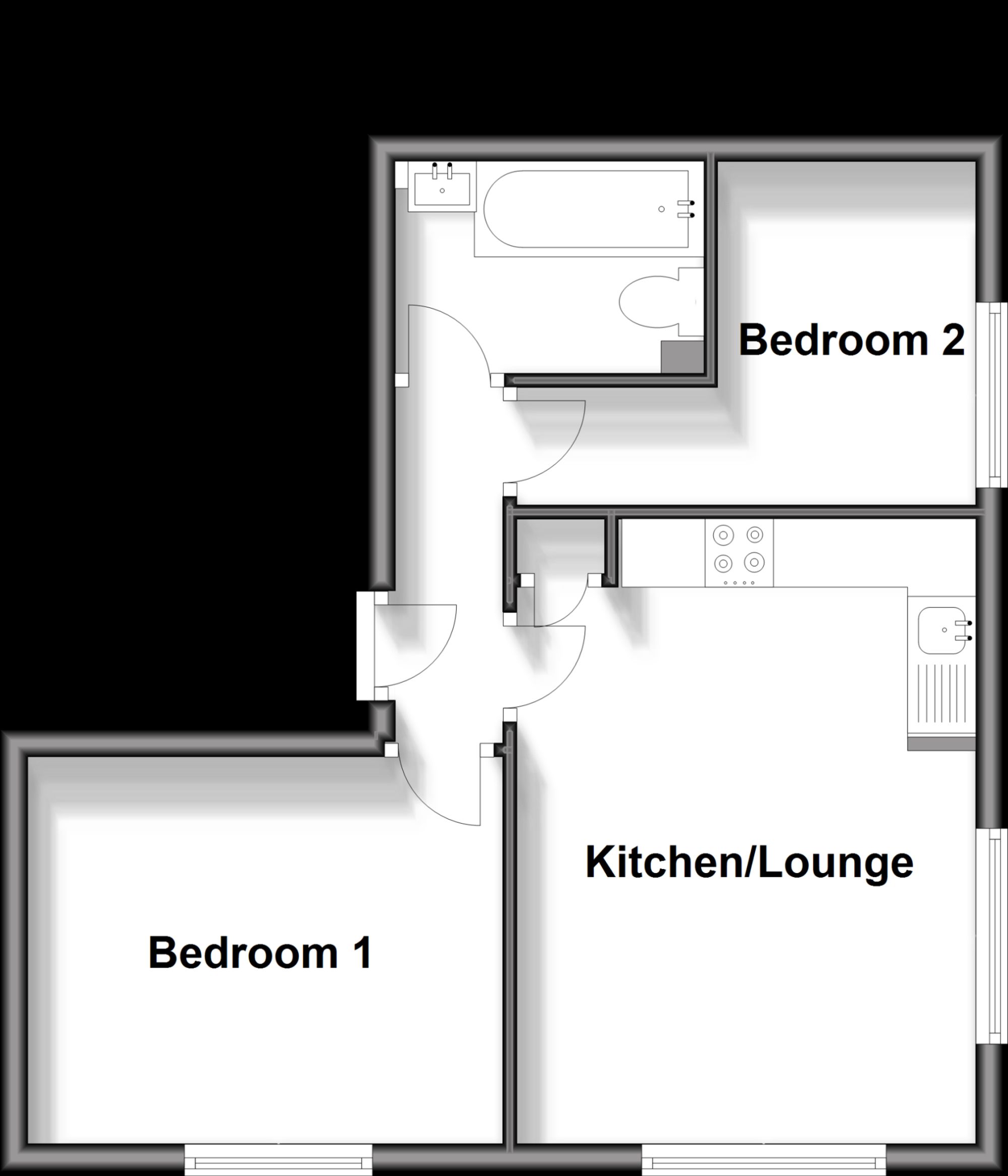 Flat 12, Bank House Mountfield Road, New Romney floorplan