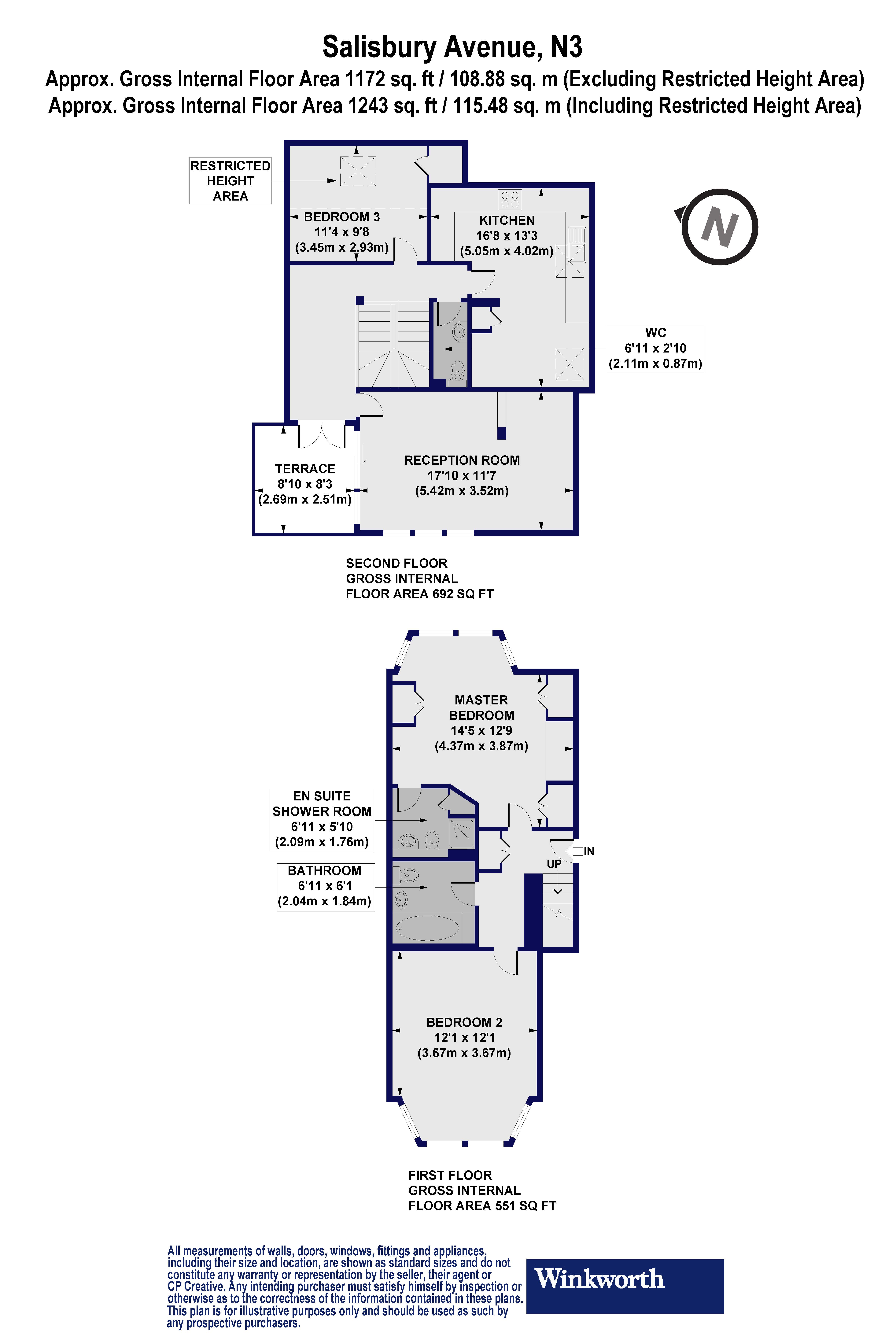 4D, Salisbury Avenue, London floorplan