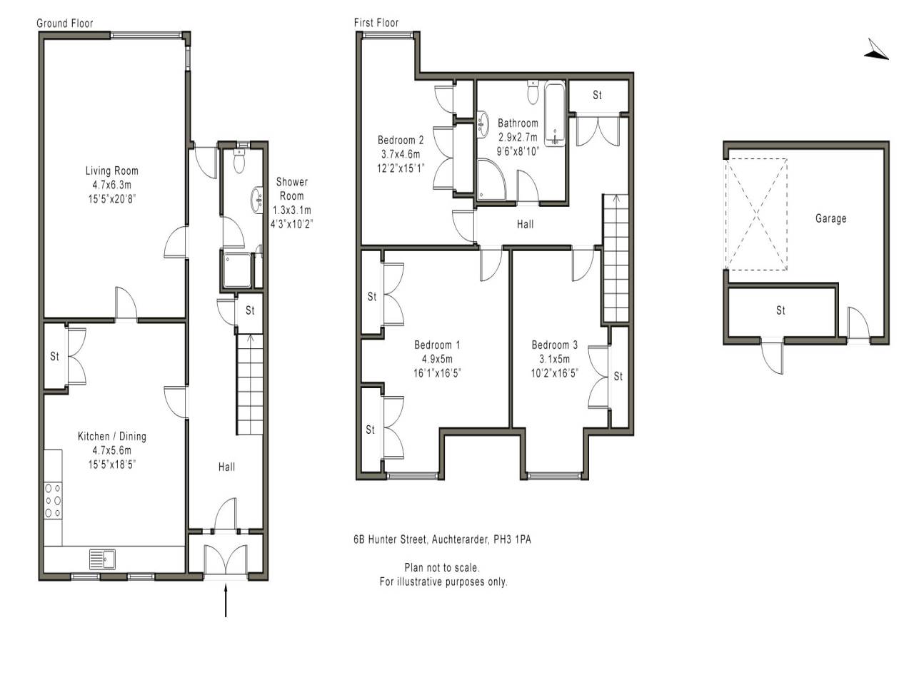 3 Bedrooms Detached house for sale in Hunter Street, Auchterarder PH3