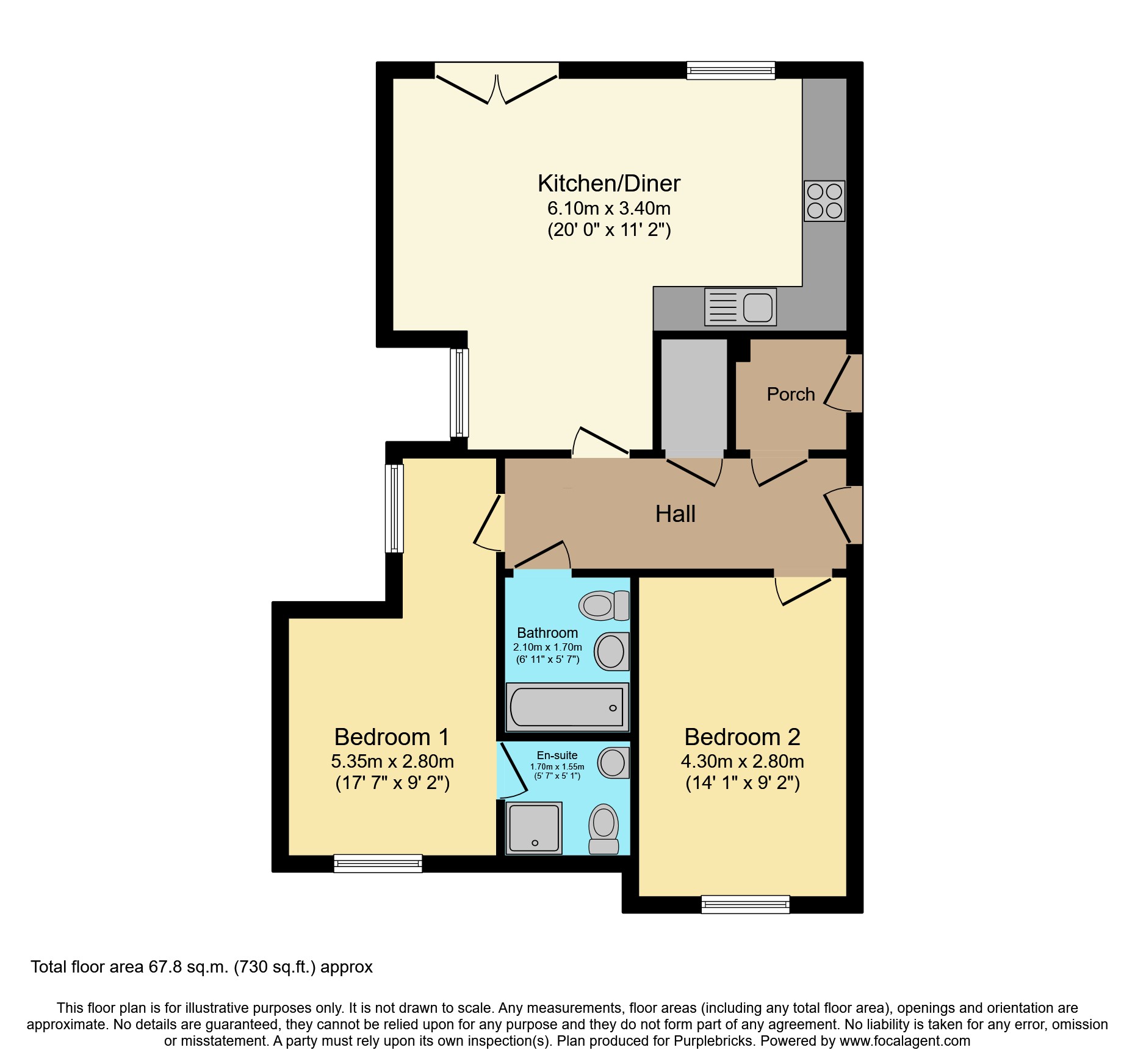 Apartment 8/Pasteur House, Ockbrook Drive Mapperley, Nottingham floorplan