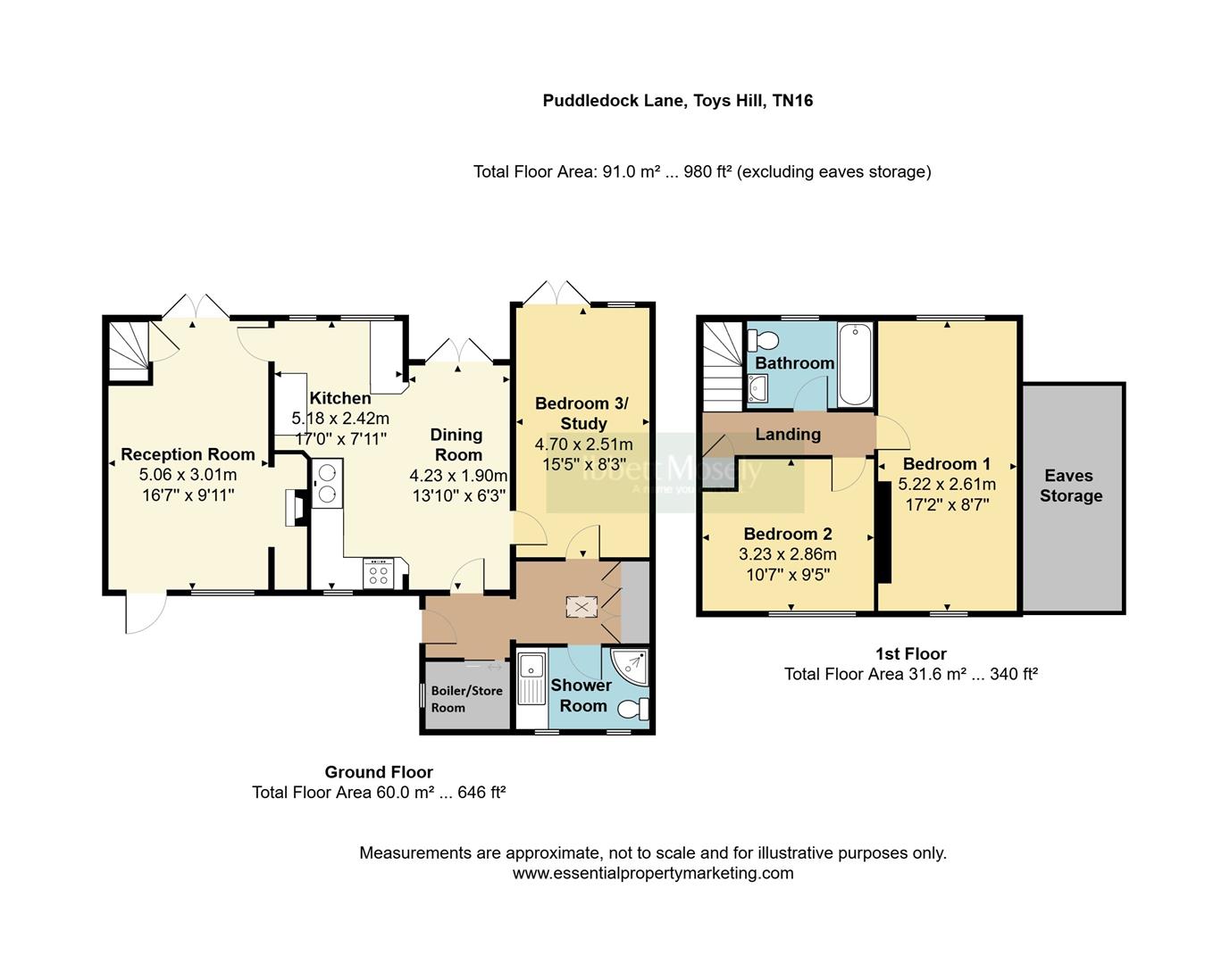 Chartlands Cottage, Puddledock Lane, Westerham floorplan