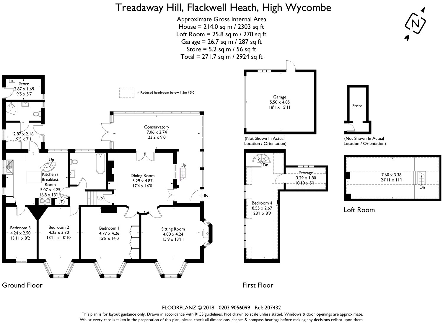 4 Bedrooms Detached bungalow for sale in Treadaway Hill, Flackwell Heath, Buckinghamshire HP10