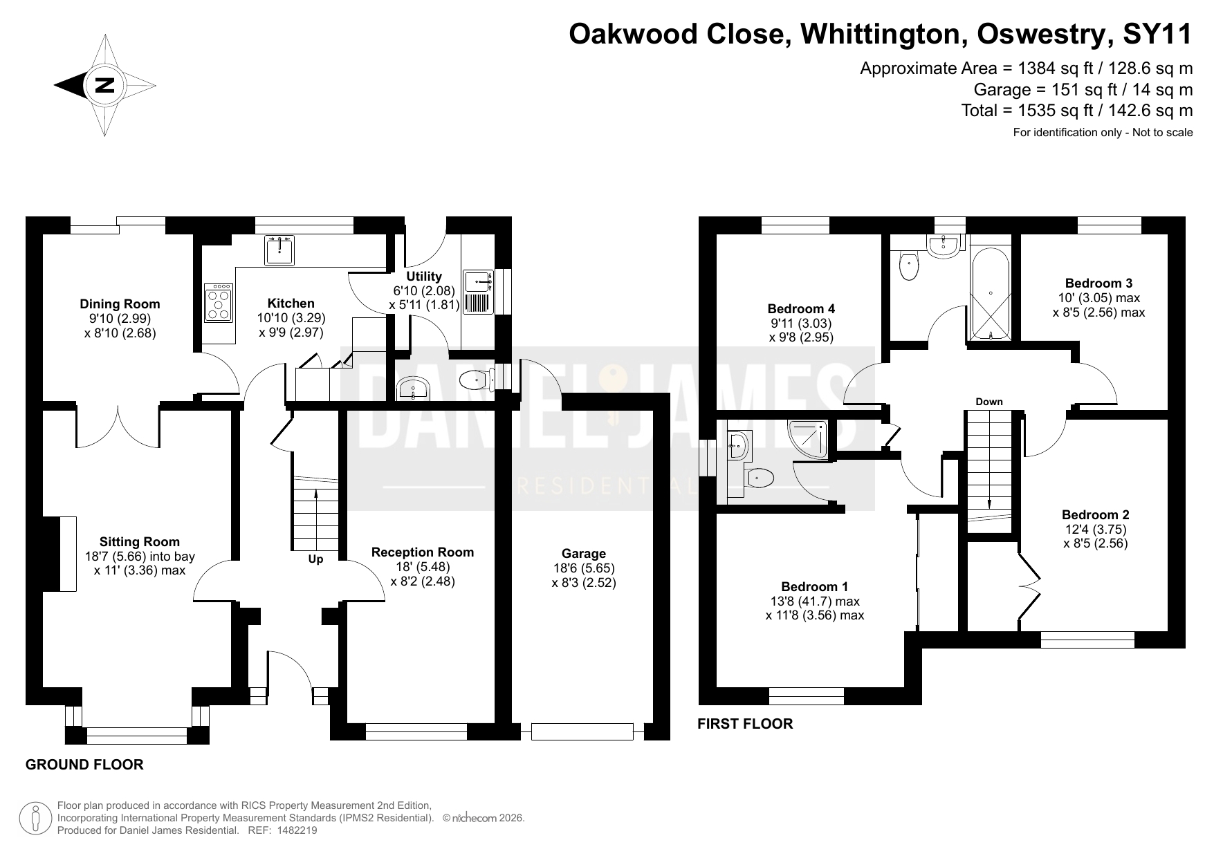 1 Oakwood Close, Oswestry floorplan