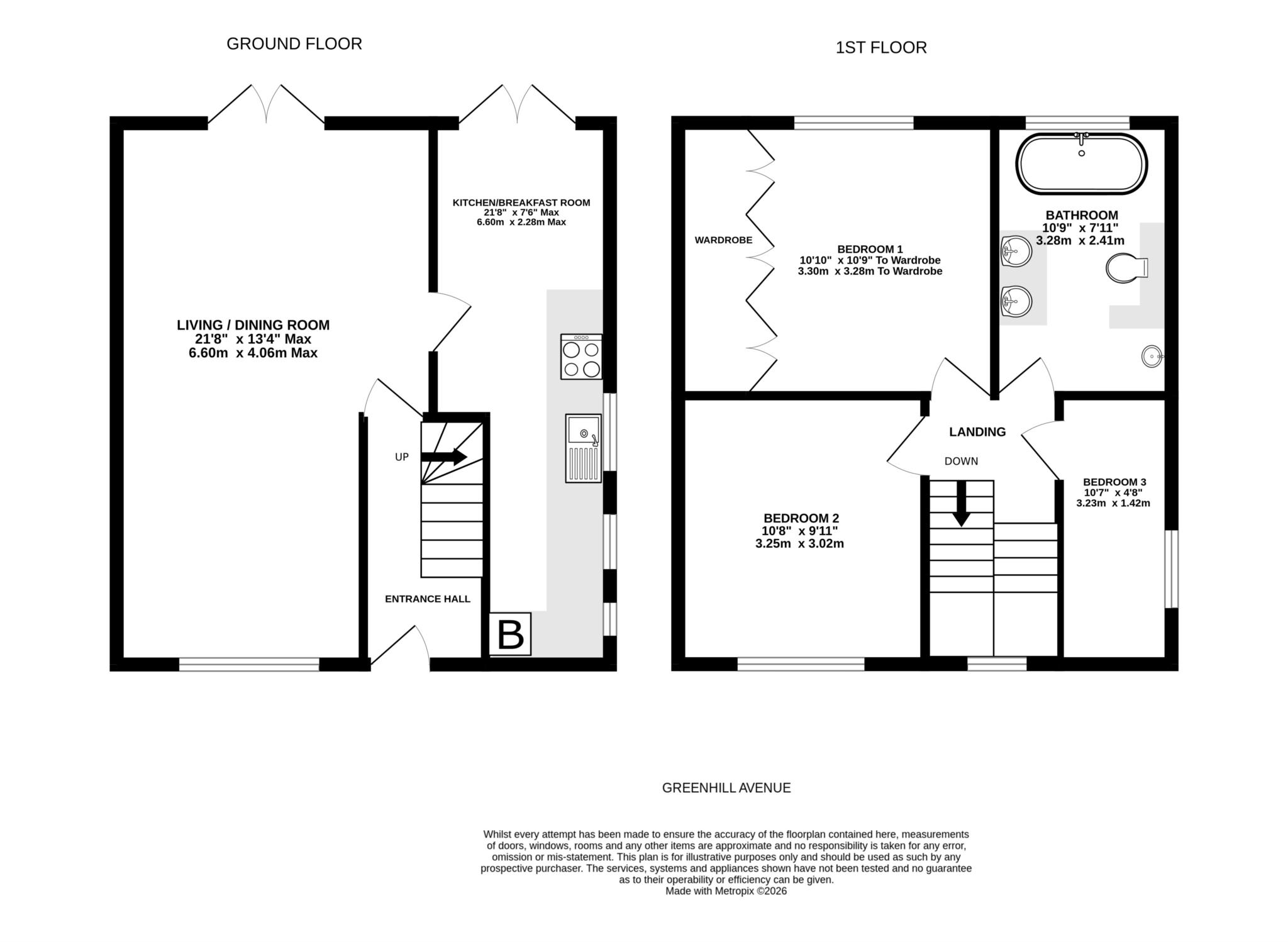 18, Greenhill Avenue, Exmouth floorplan
