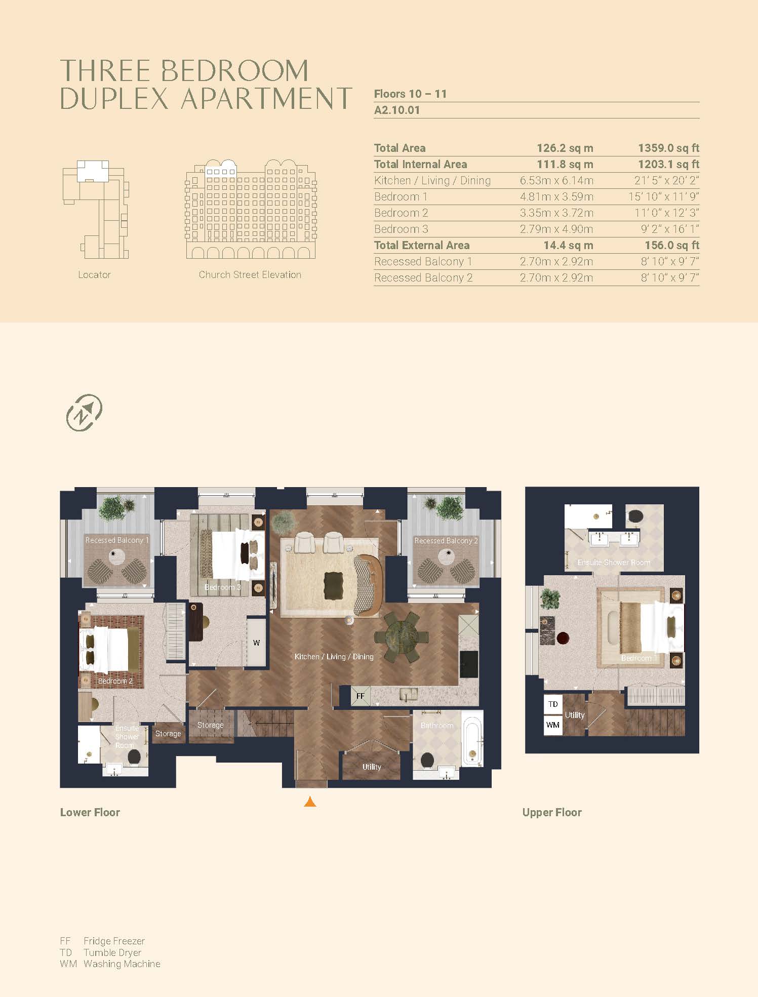 A2.10.01 WS - The Watling,, The Broadley, Marylebone floorplan