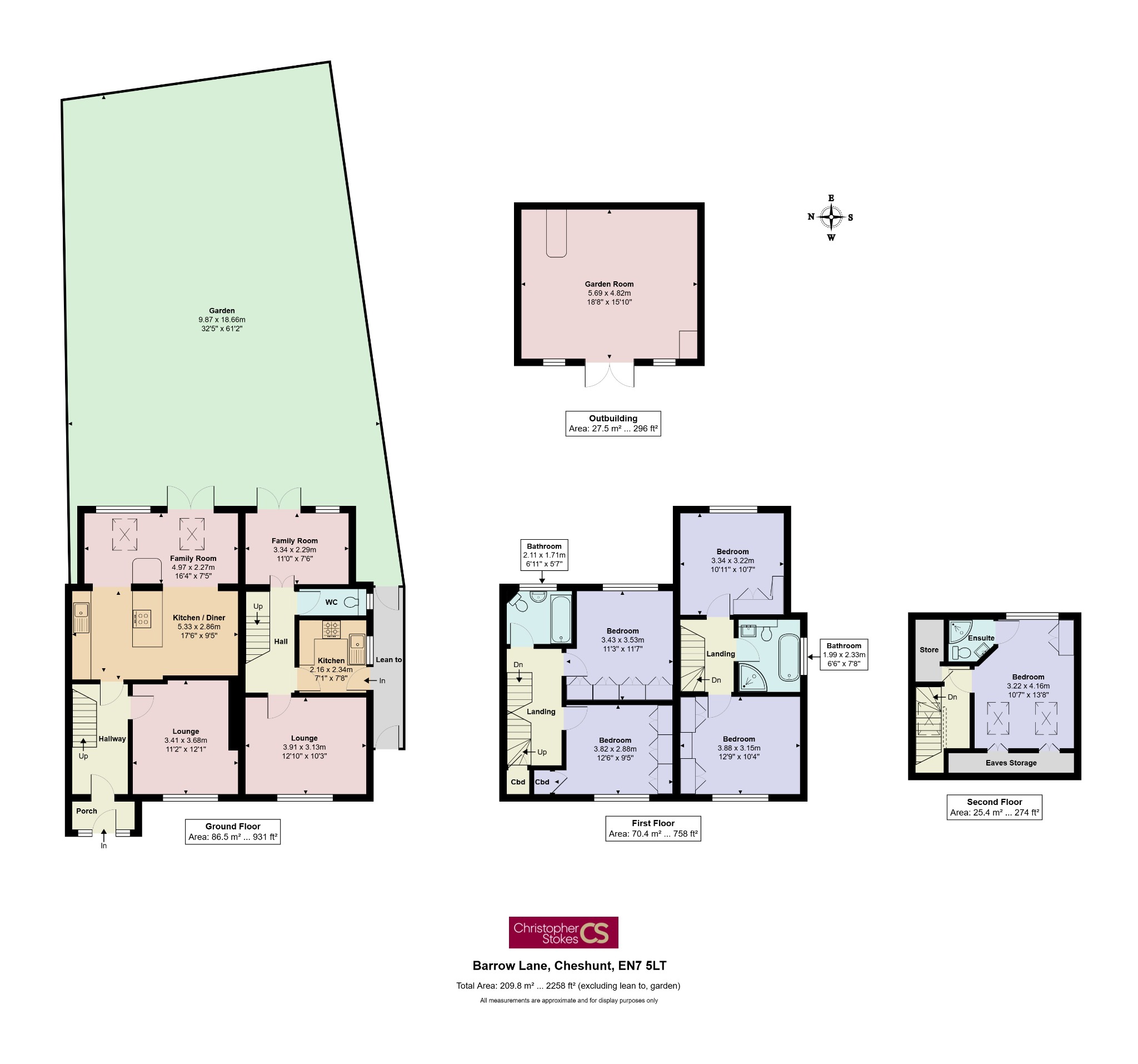 85 Barrow Lane, Cheshunt, Hertfordshire floorplan