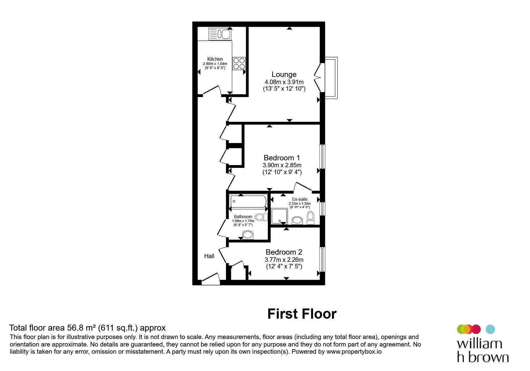 Flat 8, Sillence Court, Upper King Street, Royston floorplan