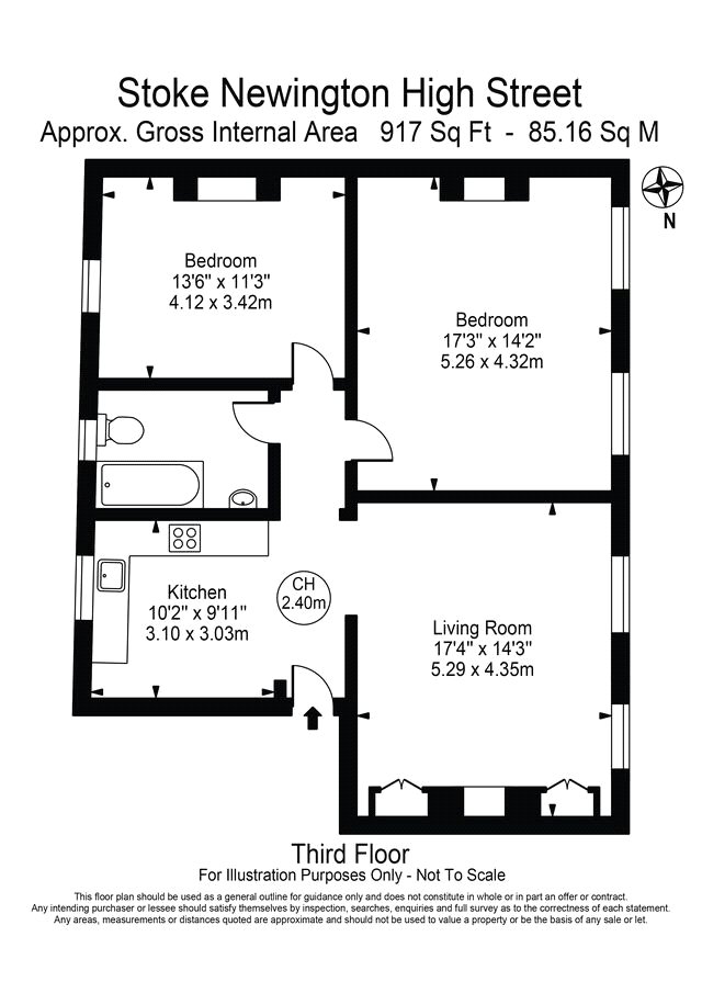 Flat 5, 120A, Stoke Newington High Street,, London floorplan