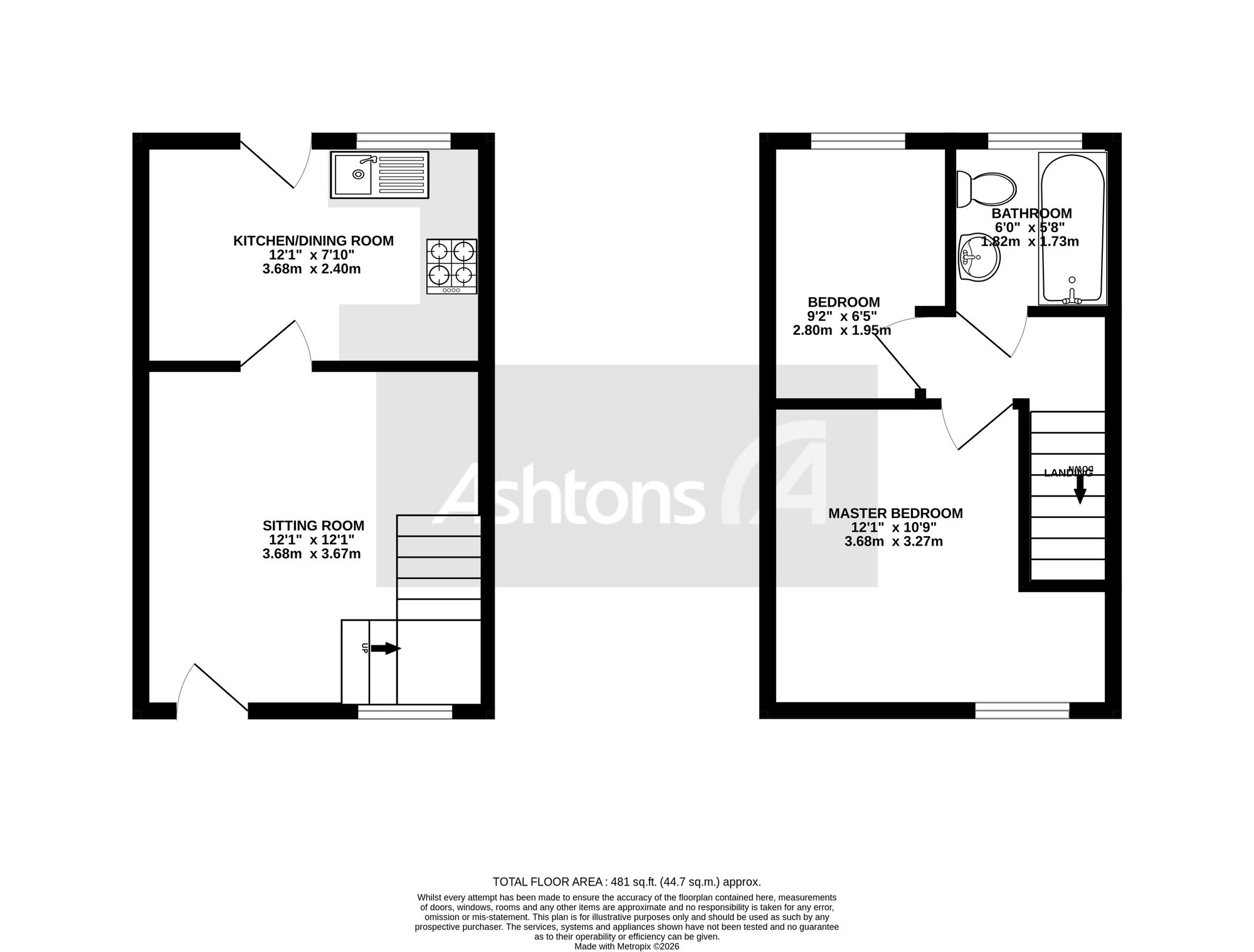 17 Bank Gardens, Warrington floorplan