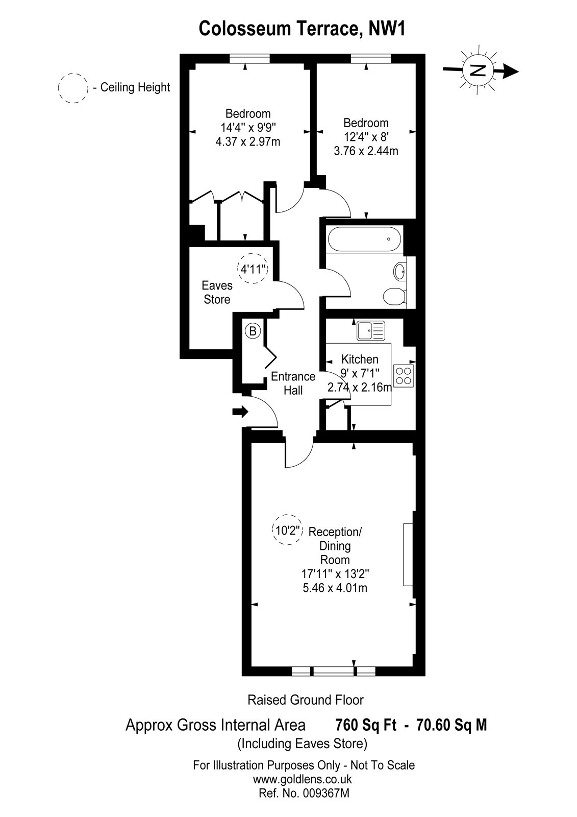 2 Bedrooms Flat to rent in Colosseum Terrace, London NW1