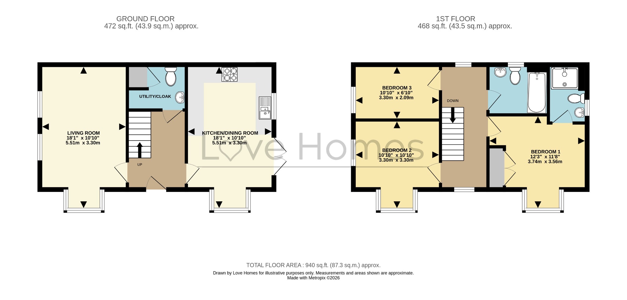 15, Pankhurst Row, Bedford floorplan