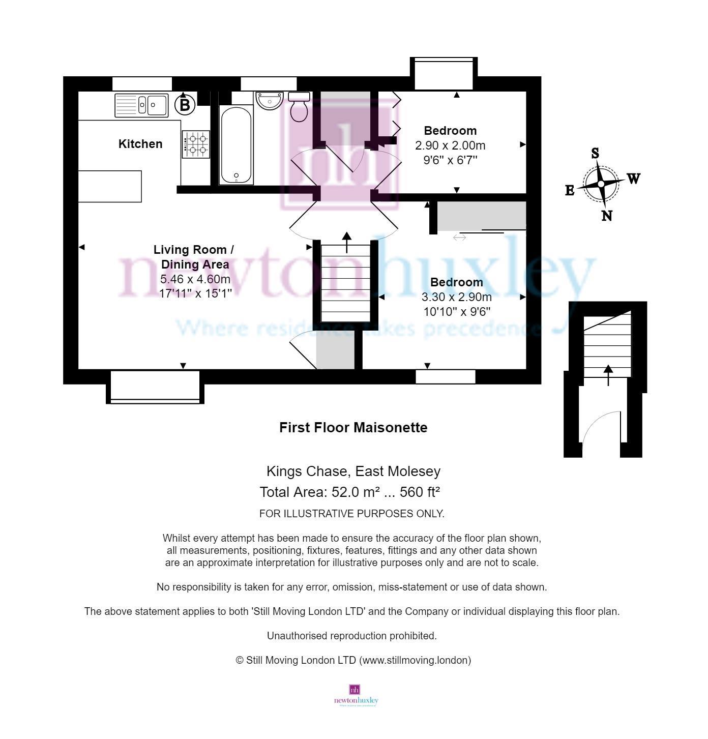 2 Bedrooms Flat for sale in Kings Chase, East Molesey KT8