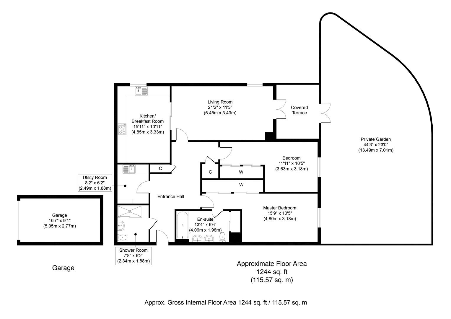 Outwood Lane, Chipstead, Coulsdon CR5, 2 bedroom flat for sale
