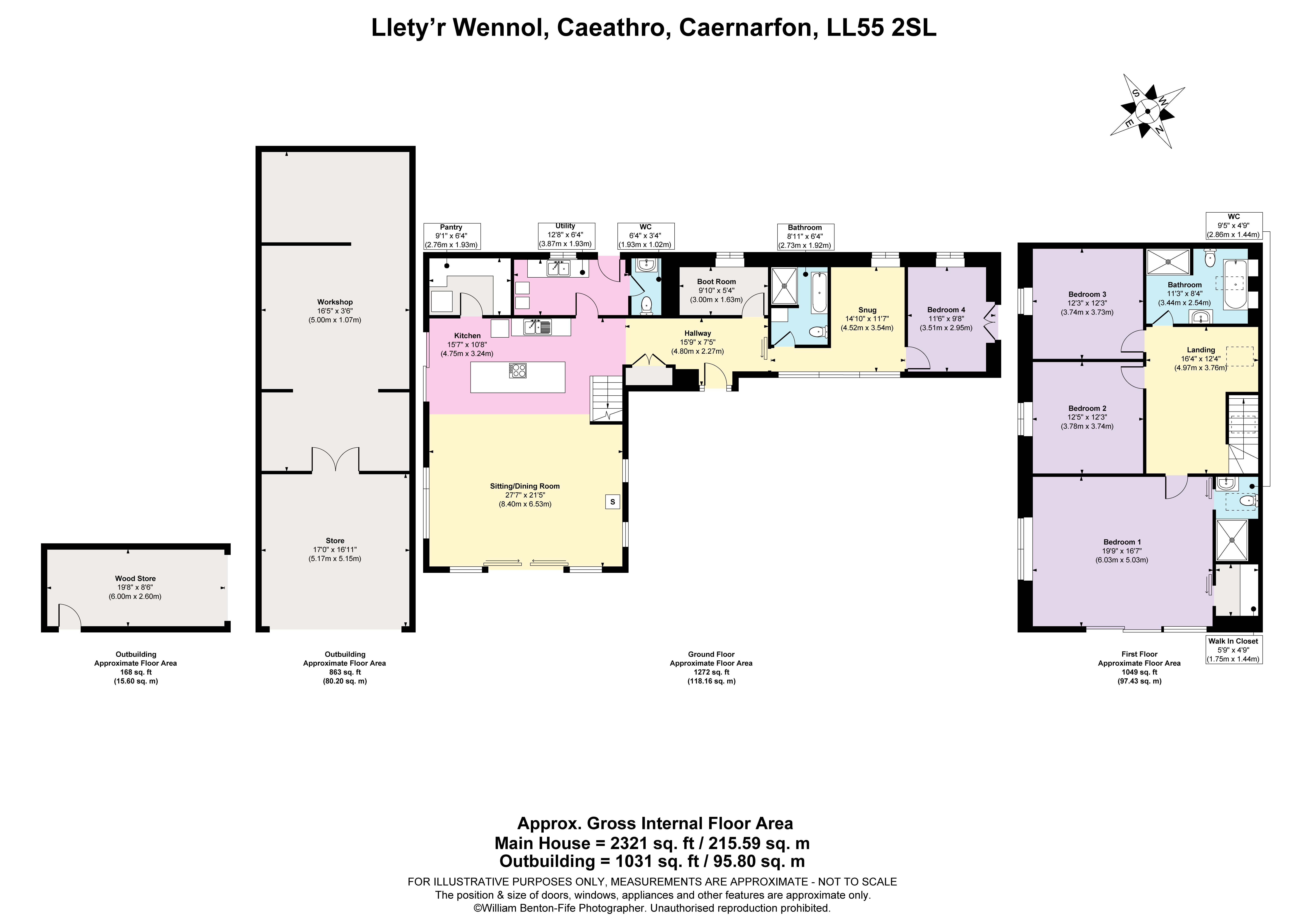 Caeathro, Caernarfon floorplan