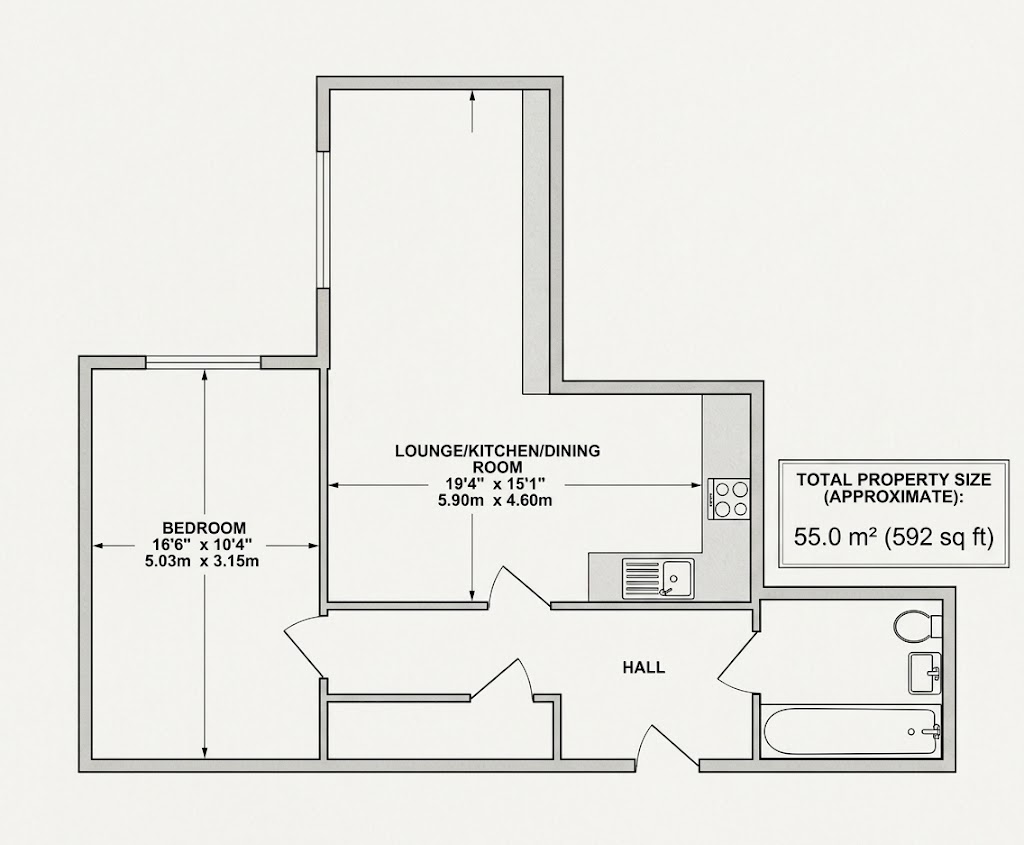 Flat 29, Compass House 207-215, Camberley floorplan