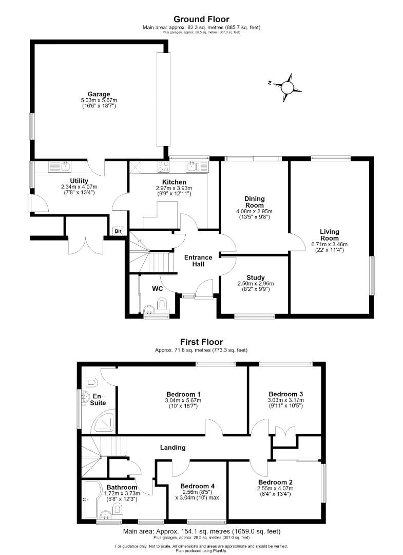 1, Cockerton Road, Girton, Cambridge floorplan