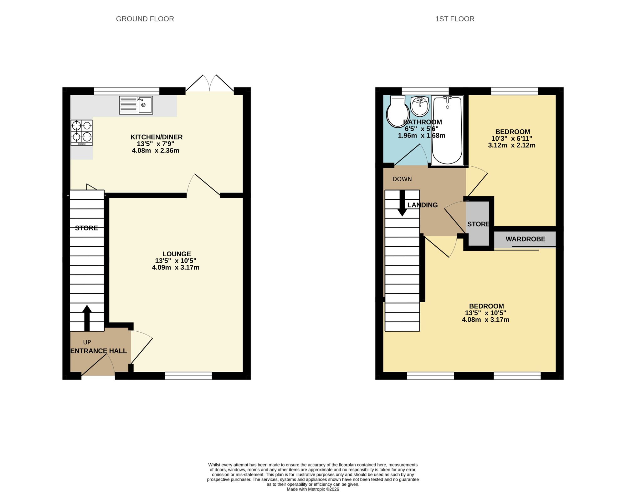 18 The Brambles, Telford floorplan
