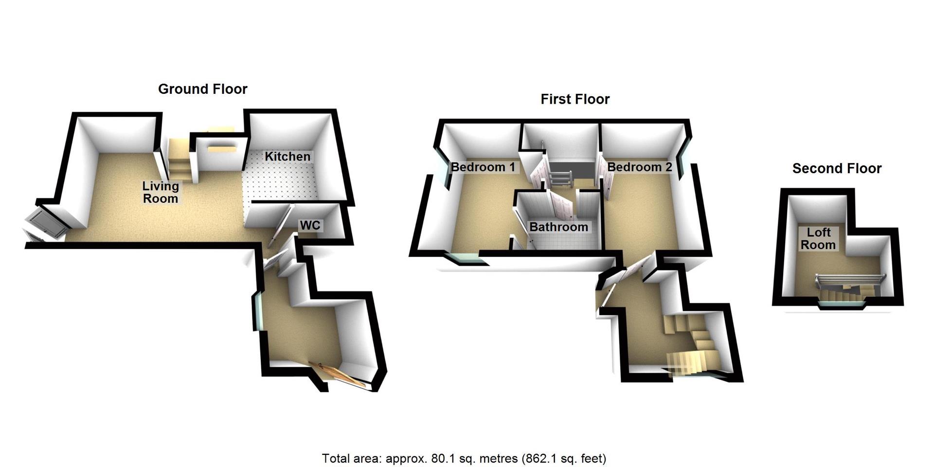 8A, Dovecote Mews, Morpeth floorplan