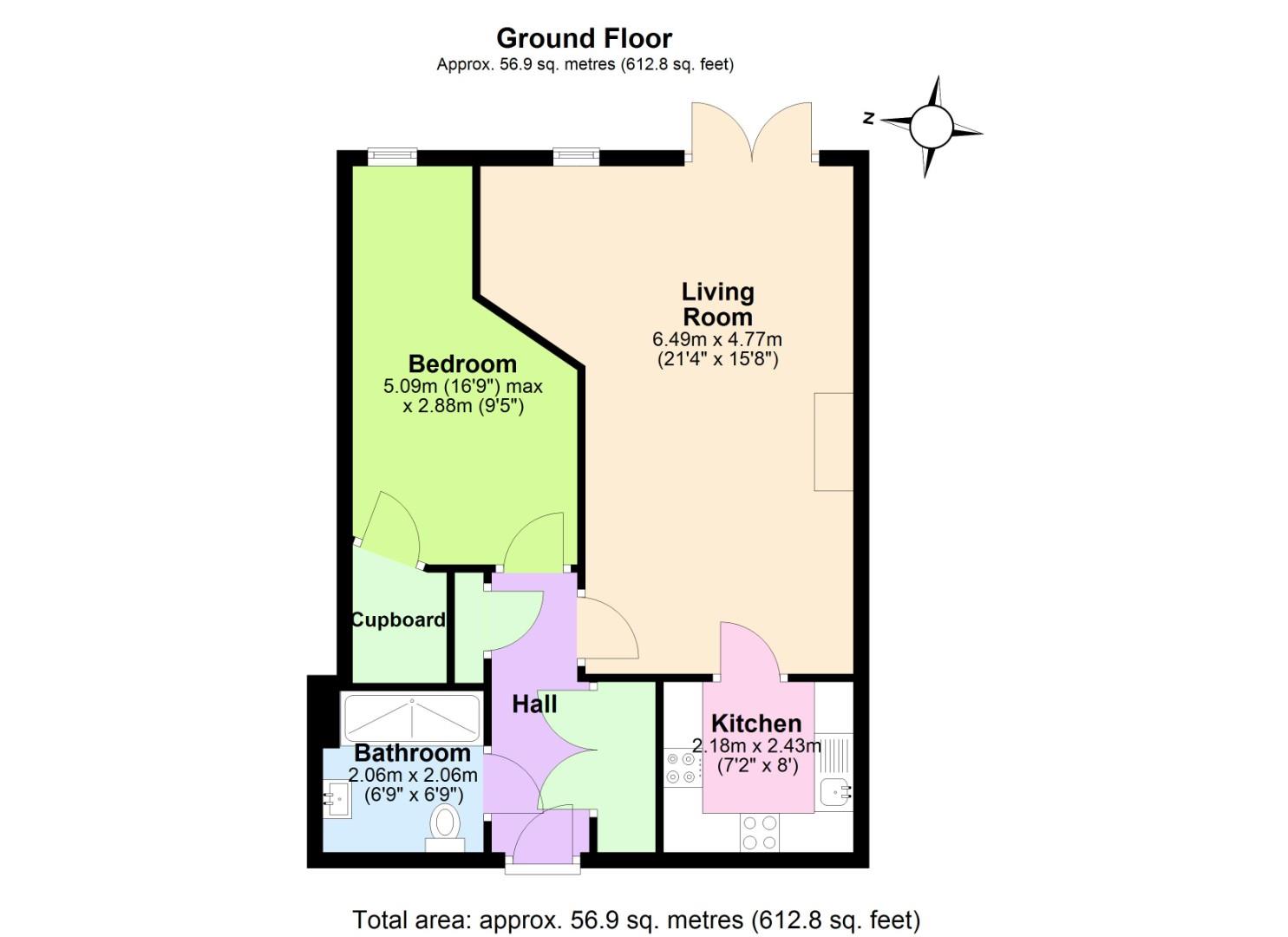 10 Bainbridge Court, Kilwardby Street, Ashby-De-La-Zouch floorplan