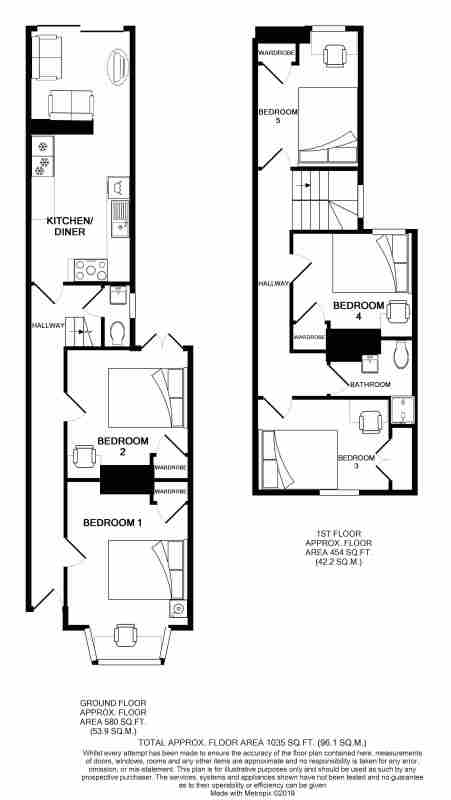 194, Fawcett Road, Portsmouth floorplan