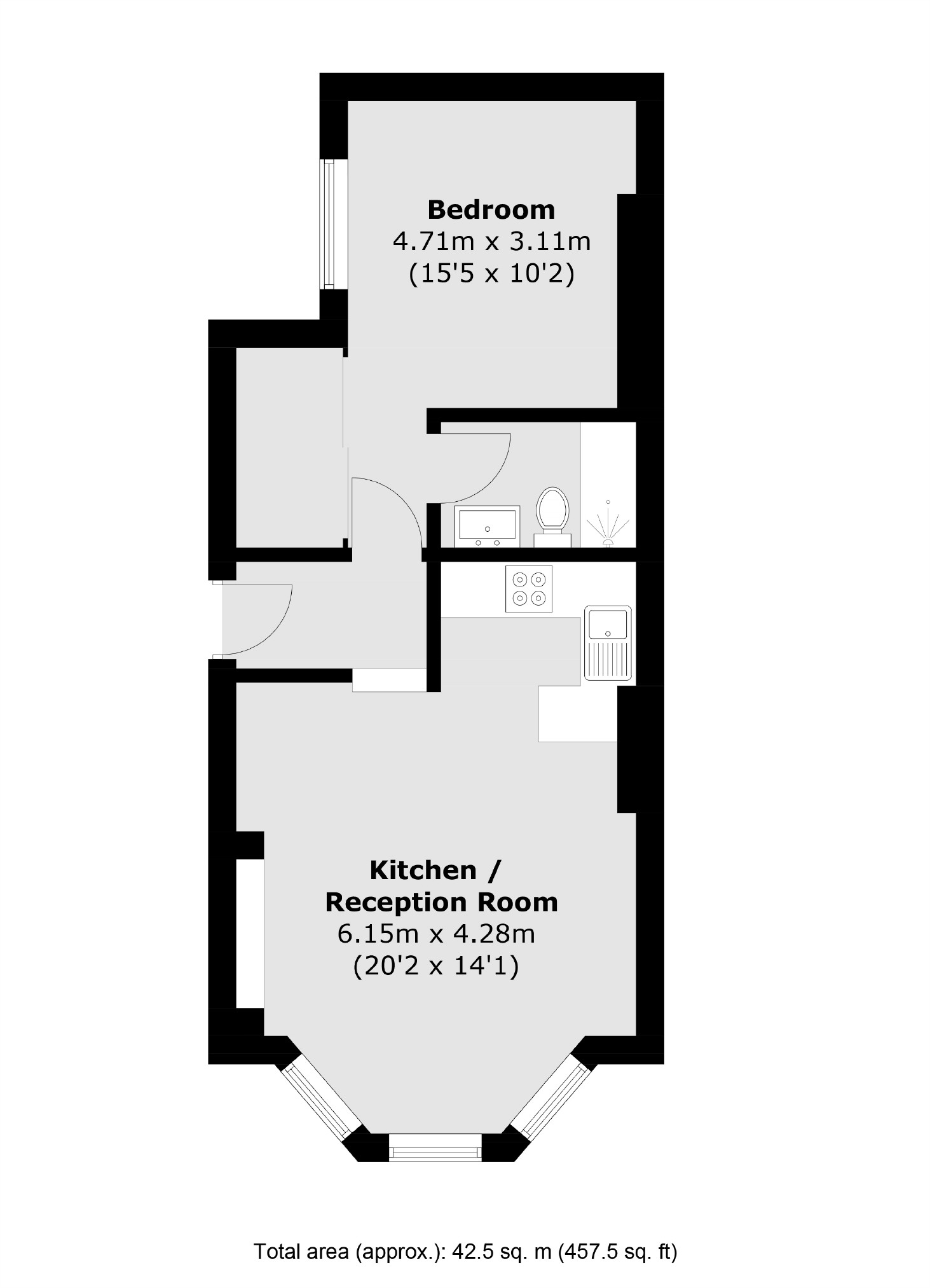 98D, Cambridge Gardens, London floorplan