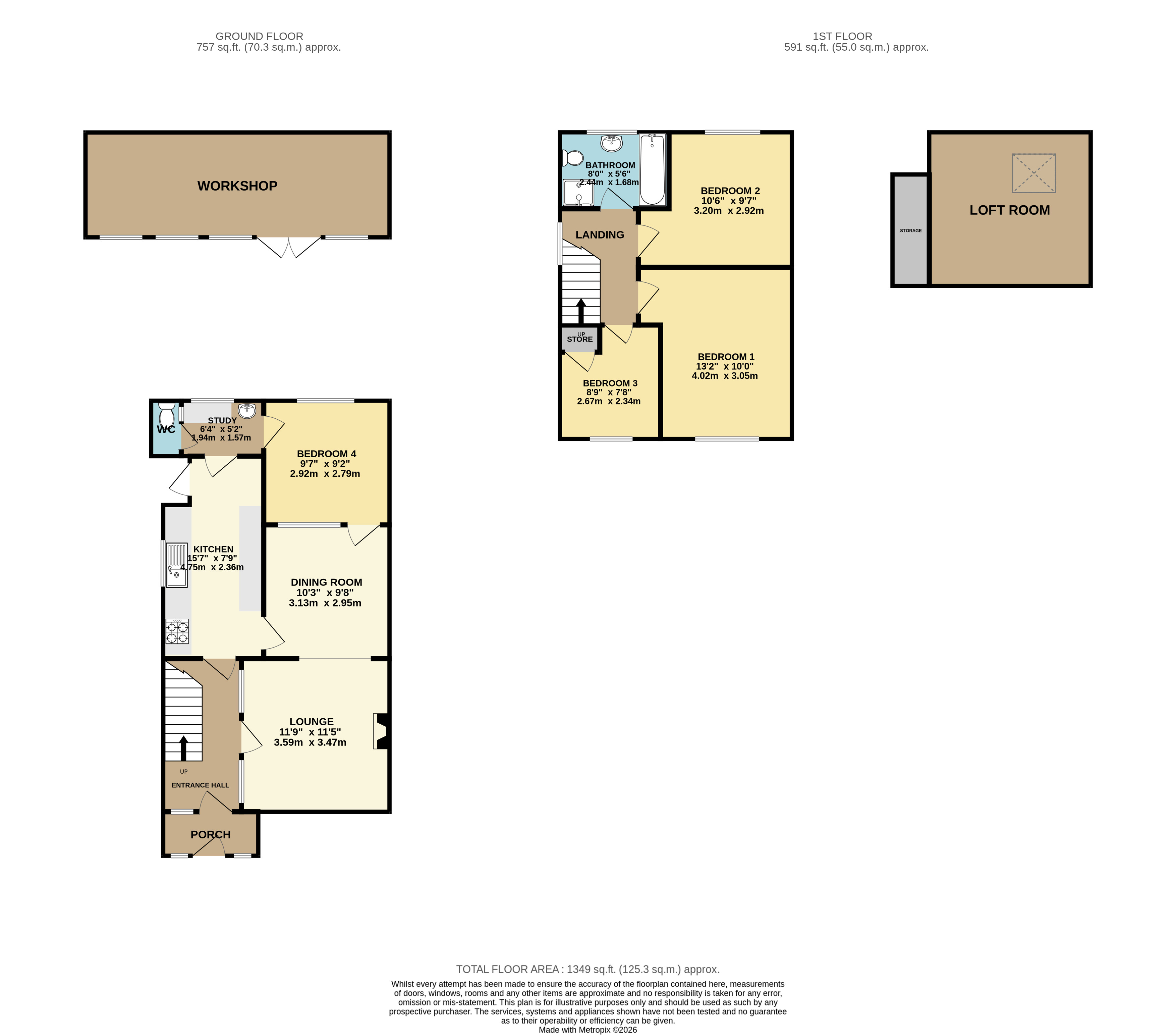 8, Arnold Close, Bedfordshire floorplan