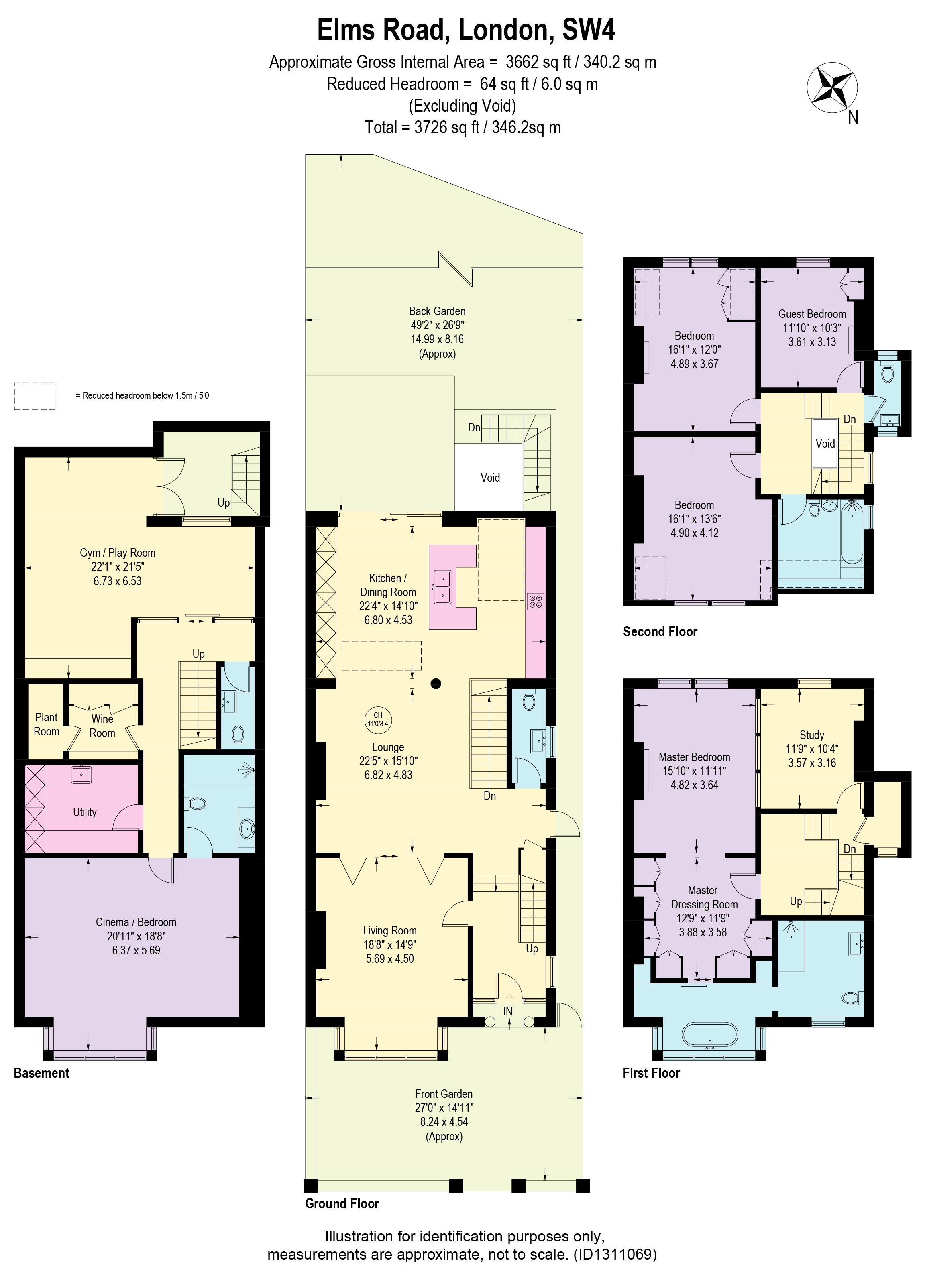 28, Elms Road, London floorplan