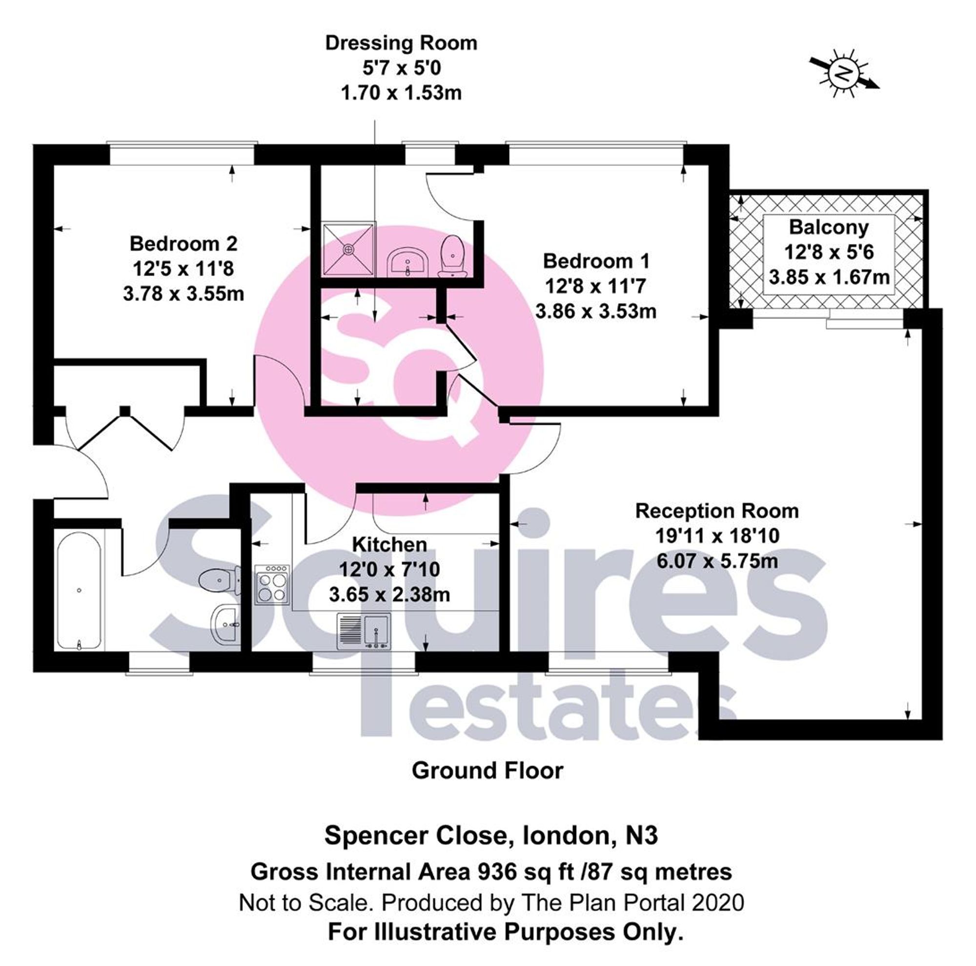 94 Spencer Close, London floorplan