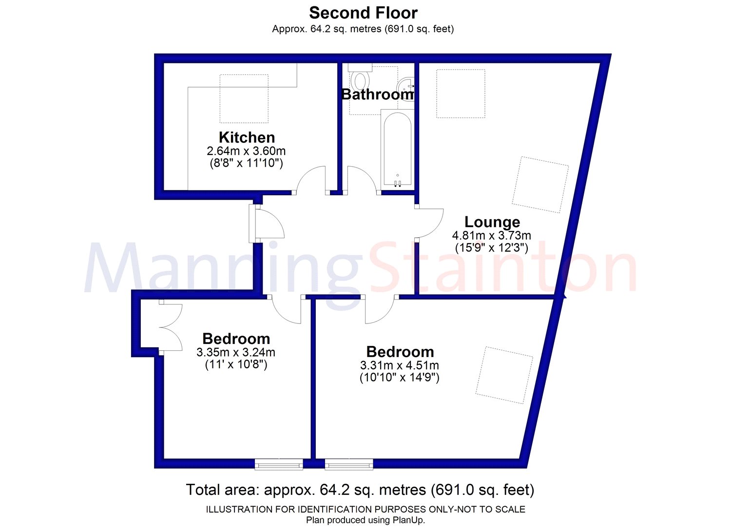 Flat D, 1, Leeds Road, Leeds floorplan