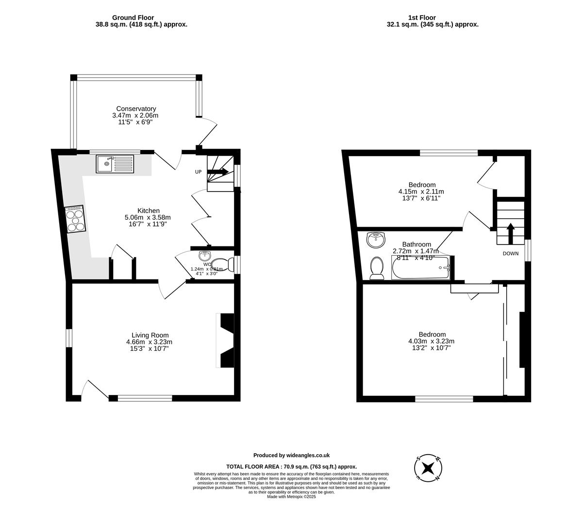 Chestnut Cottage, The Green, Hethe floorplan