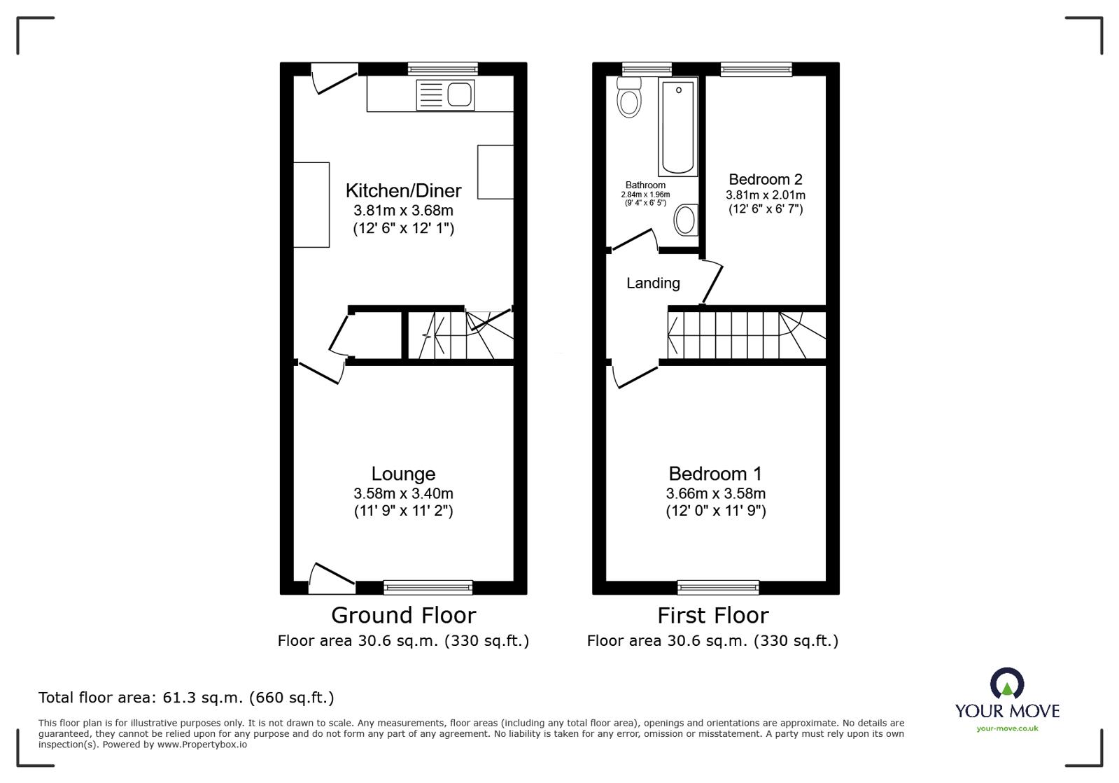 33, Bernard Street, Swadlincote floorplan