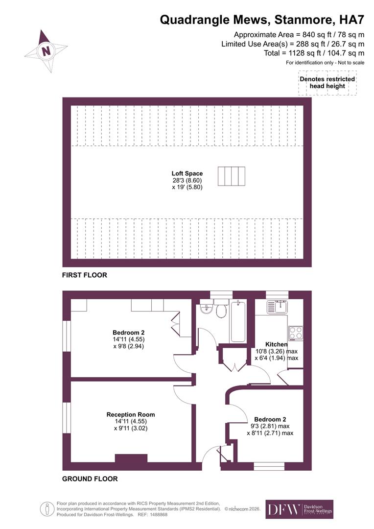 14 Quadrangle Mews, Belmont Lane, Stanmore floorplan