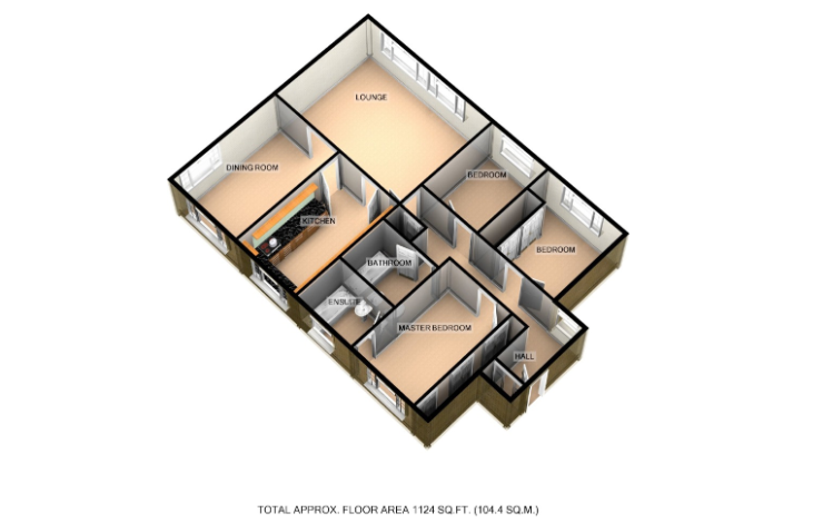 Sandown Lodge,23, Avenue Road, Epsom floorplan