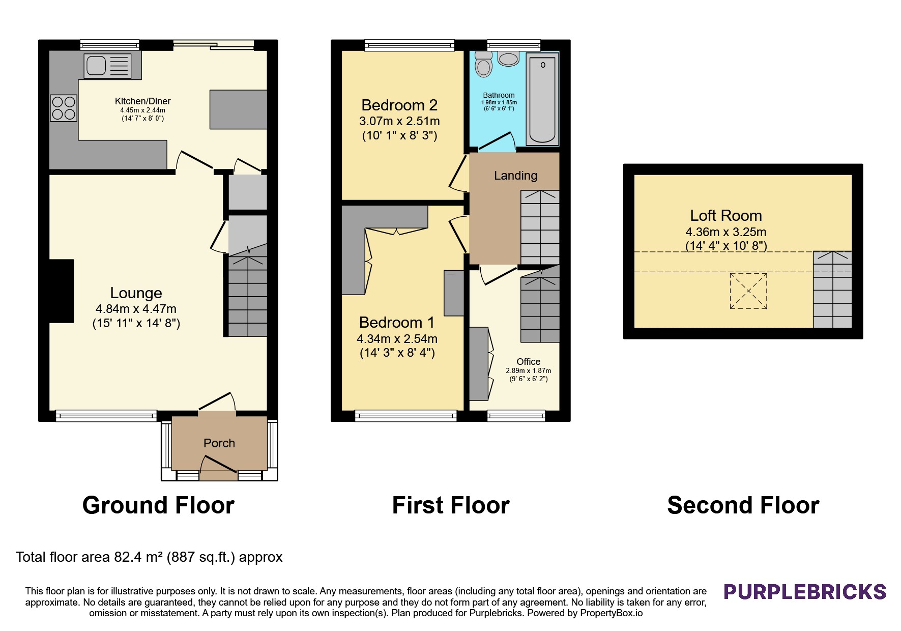 18, Neston Close, Oldham floorplan
