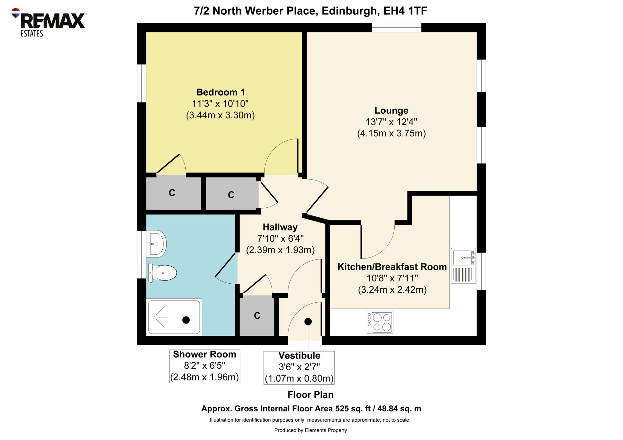 7/2 North Werber Place, Edinburgh floorplan
