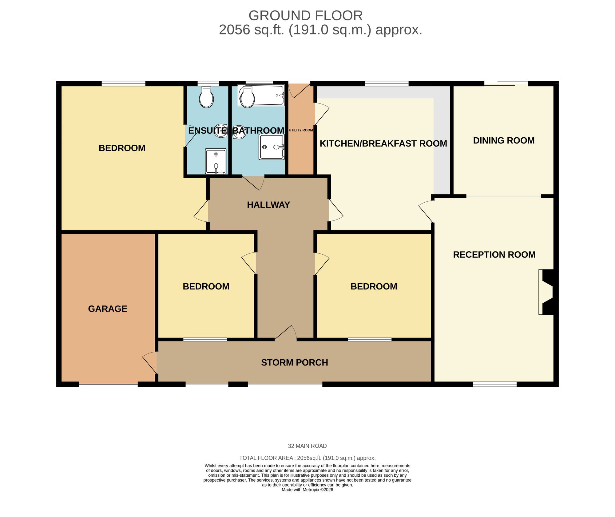 32 Main Road, Wisbech floorplan