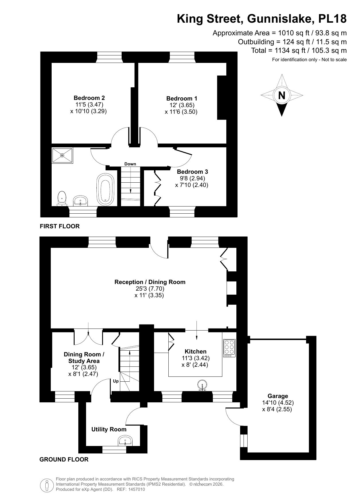 11, King Street, Gunnislake floorplan