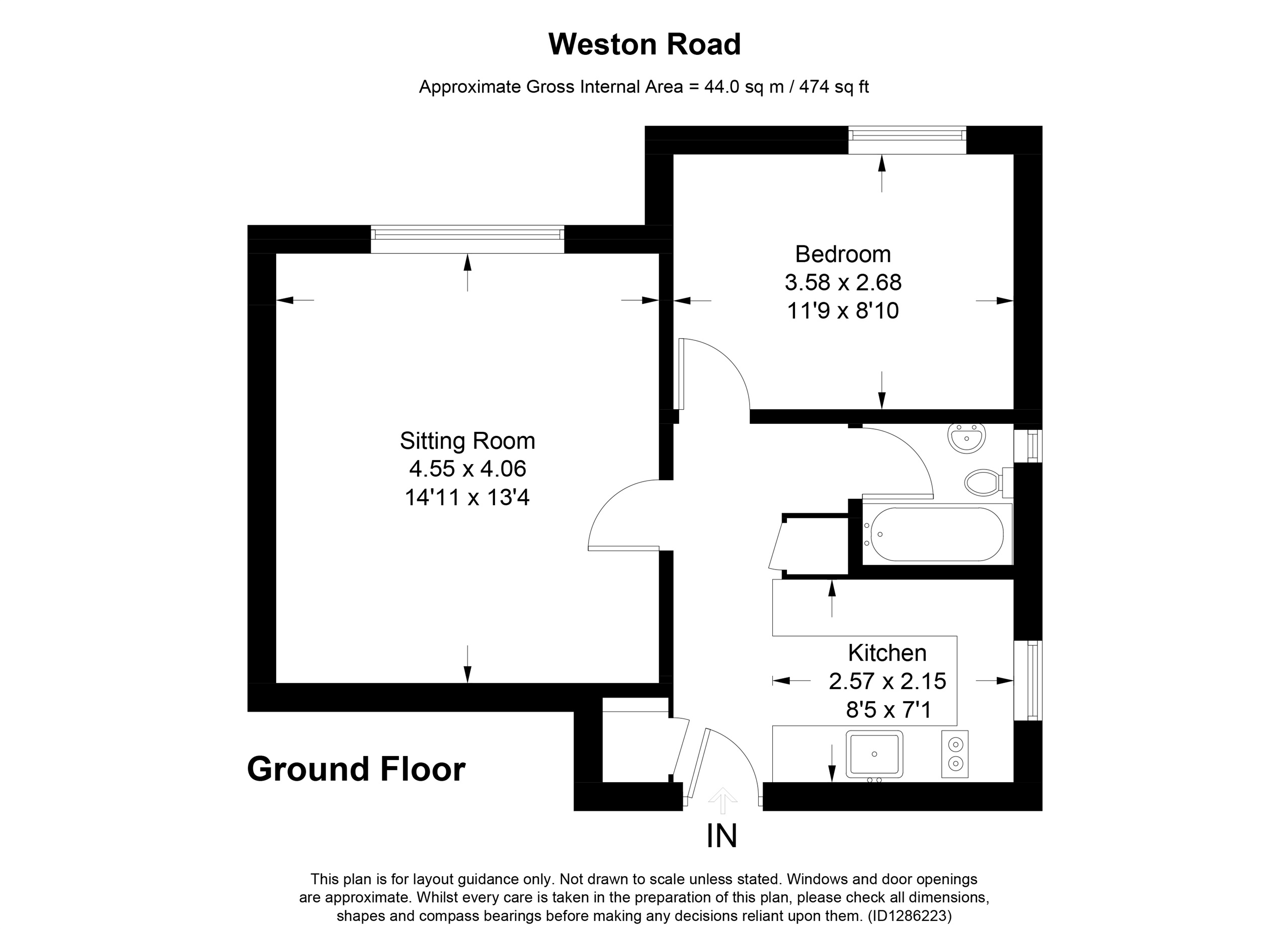 Flat 8, Weston Court, Weston Road, Aylesbury floorplan