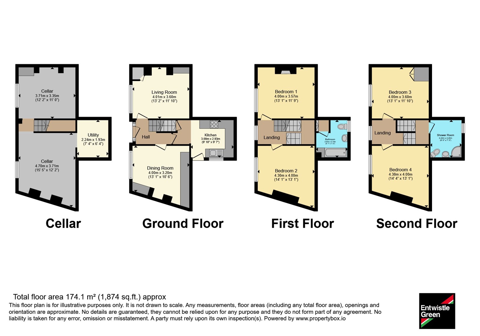 1, Claremont Crescent, Lancashire floorplan
